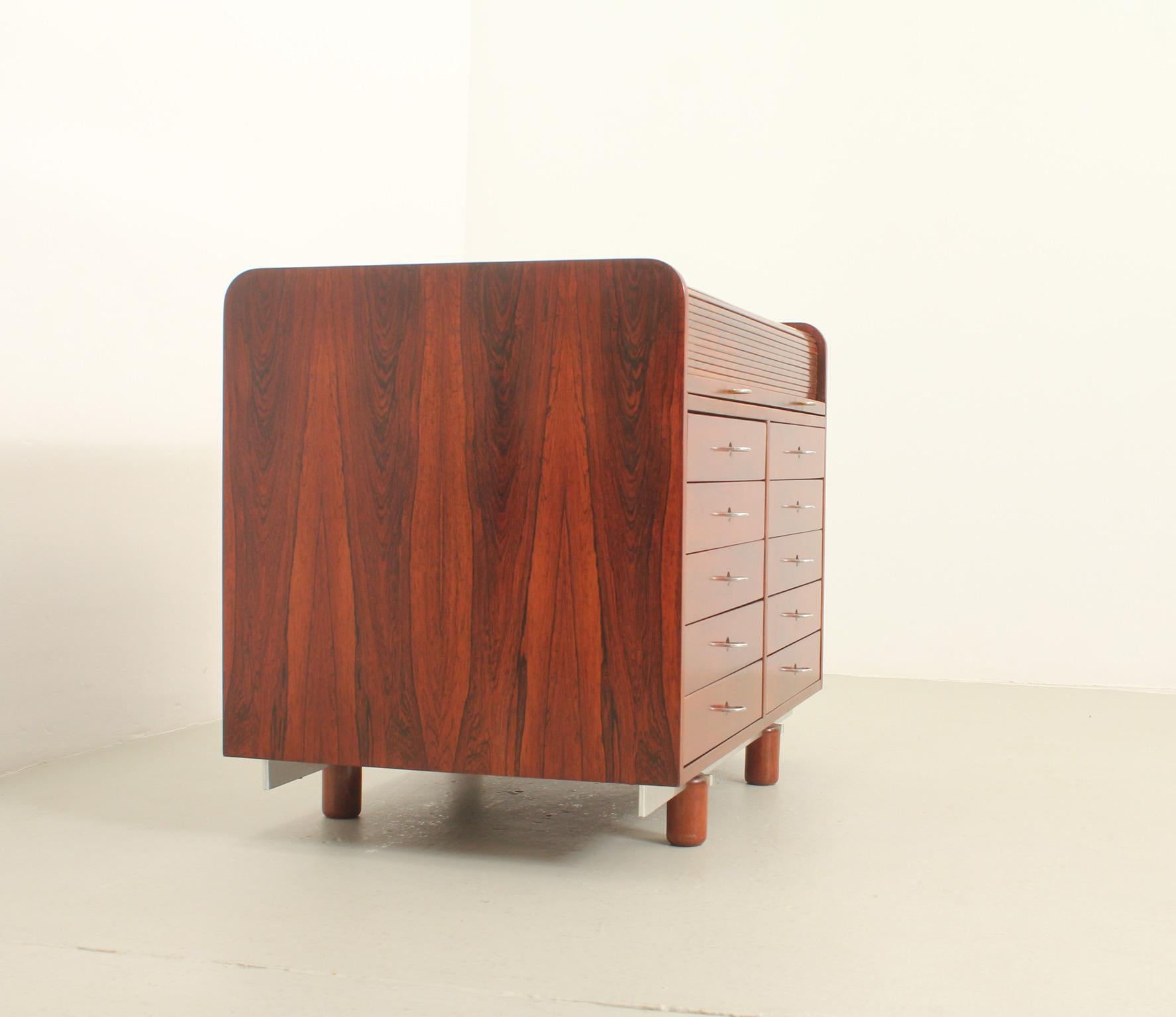 Gianfranco Frattini 804 Desk for Bernini, Italy, 1961 For Sale 2