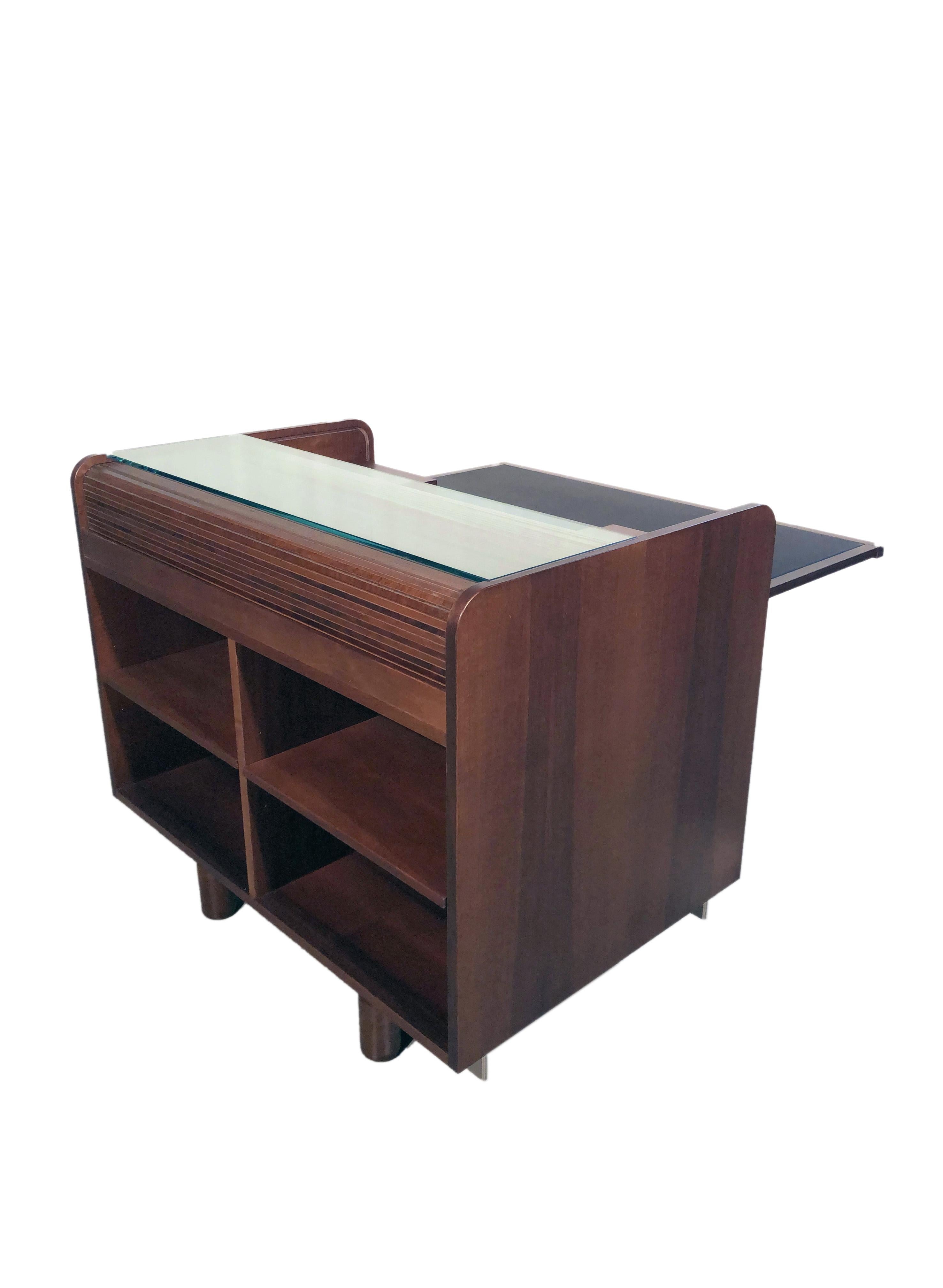Italian Gianfranco Frattini 804 Rolltop desk for Bernini, 1962 in vendita