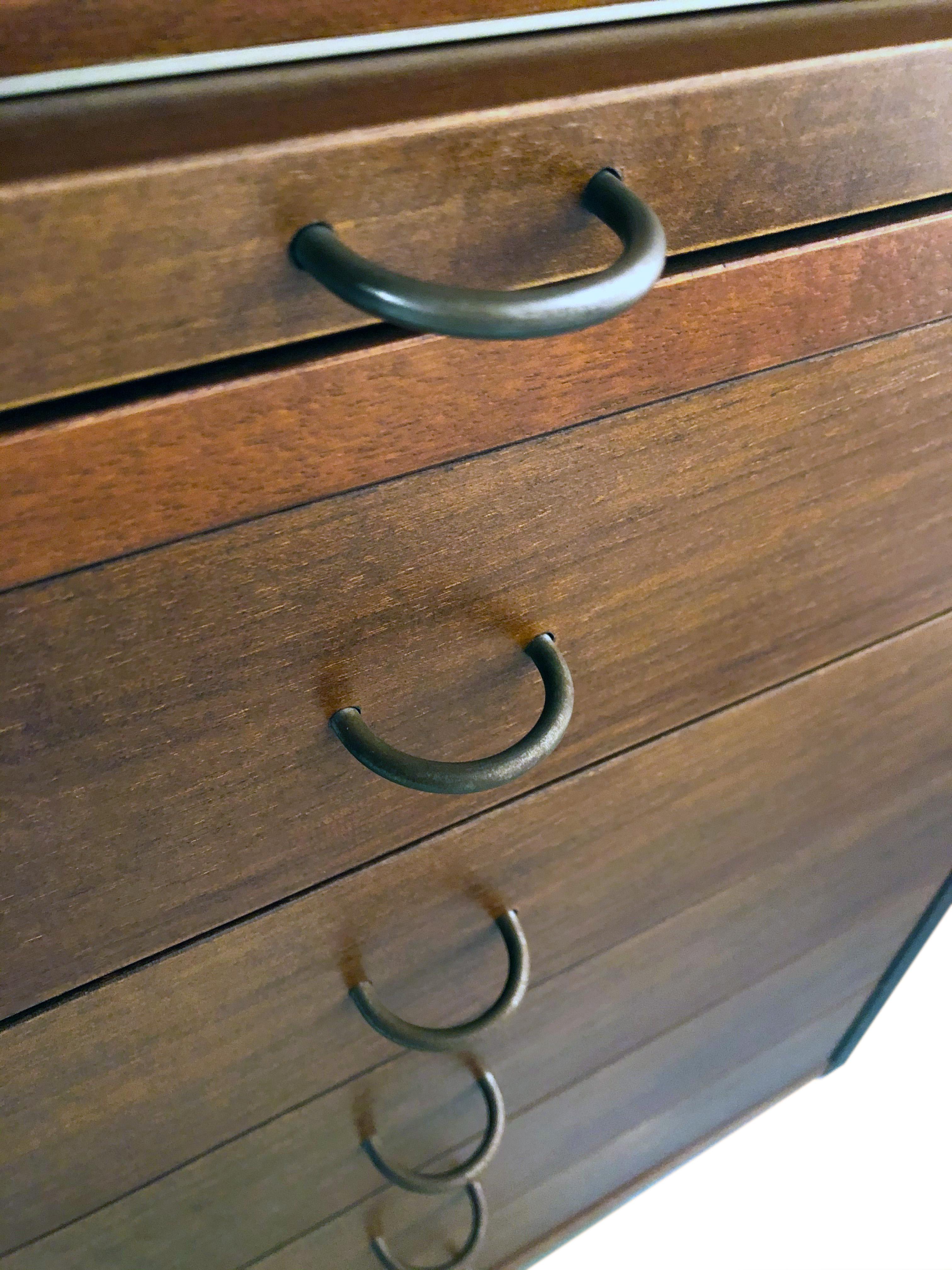 Alluminio Gianfranco Frattini 804 Rolltop desk for Bernini, 1962 in vendita