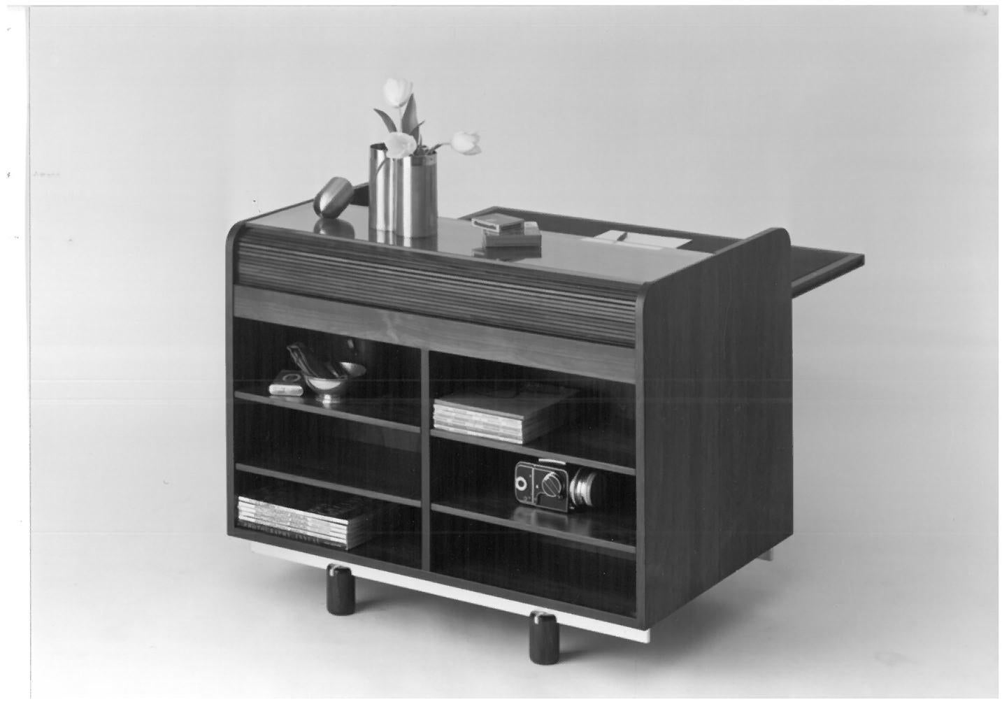 Gianfranco Frattini 804 Rolltop desk for Bernini, 1962 For Sale 3
