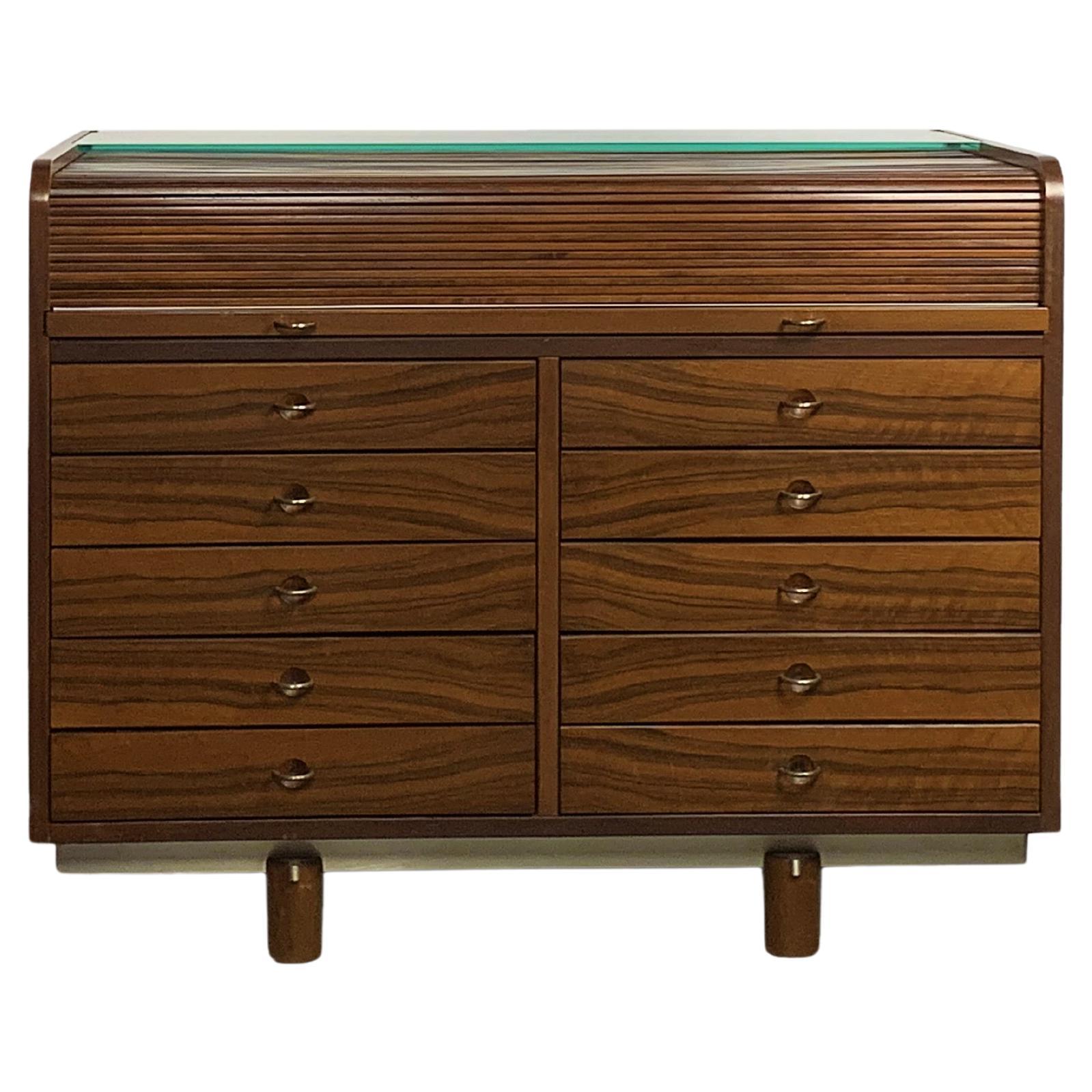 Escritorio Gianfranco Frattini 804 Rolltop para Bernini, 1962