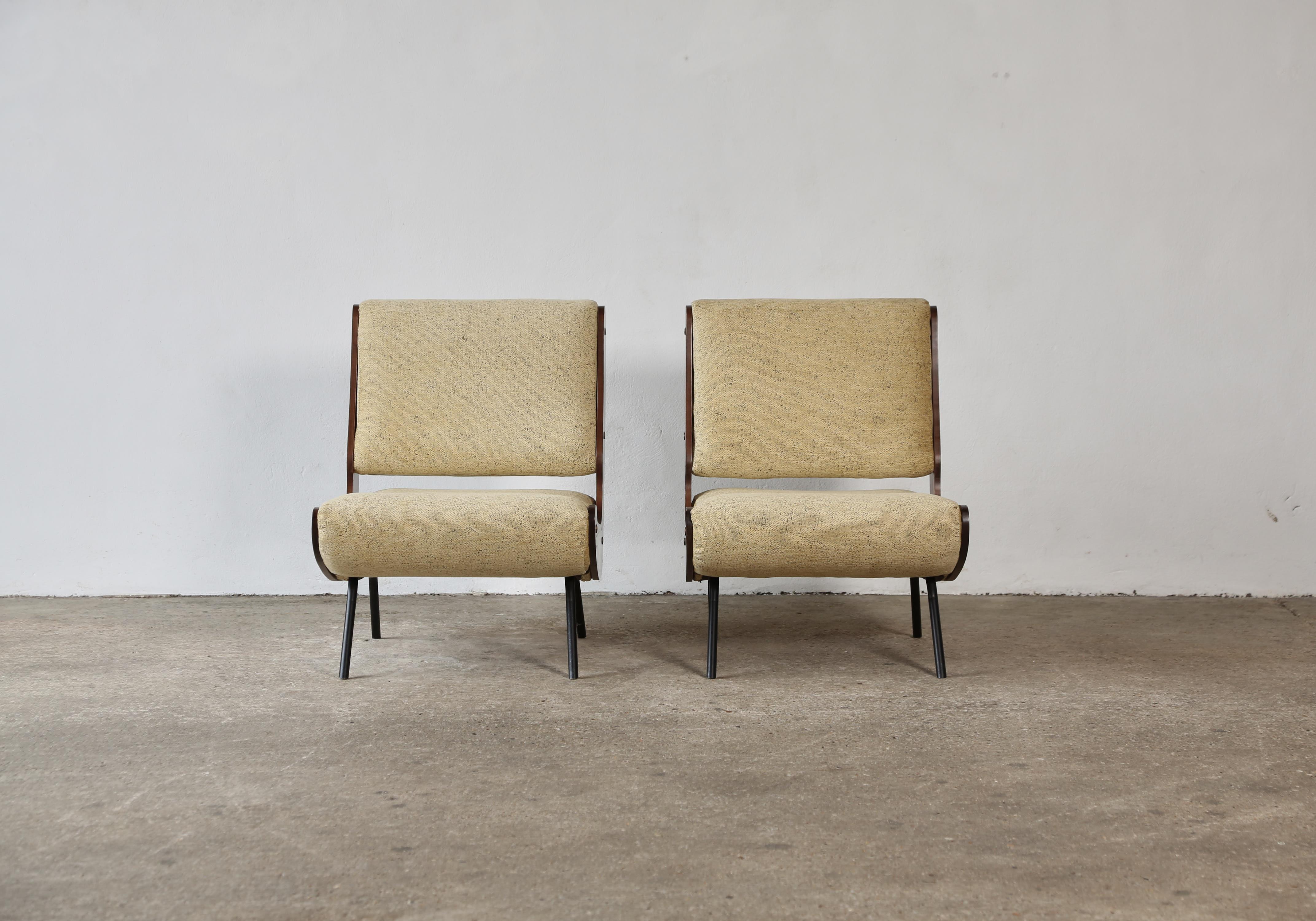 Gianfranco Frattini 836 Lounge Chairs, Cassina, Italy, 1950s For Sale 5