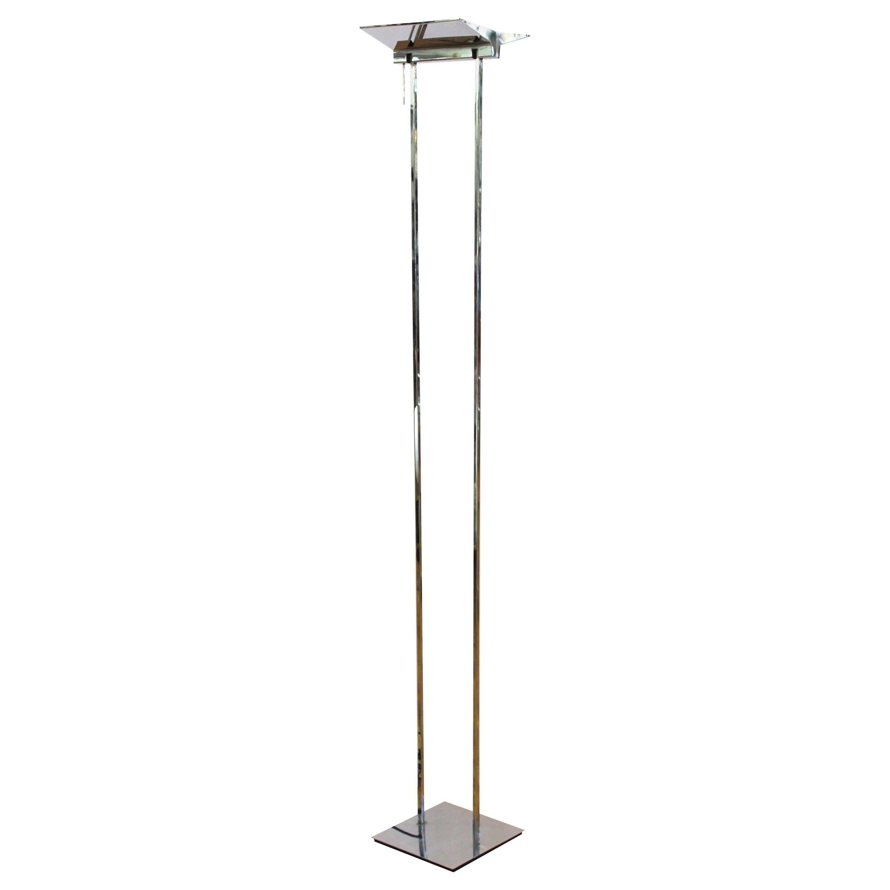 Gianfranco Frattini Attributed Relco Italian Modern Chrome Torchiere Floor  Lamp at 1stDibs | gianfranco frattini lamp, la relco floor lamp, relco  milano italy floor lamp