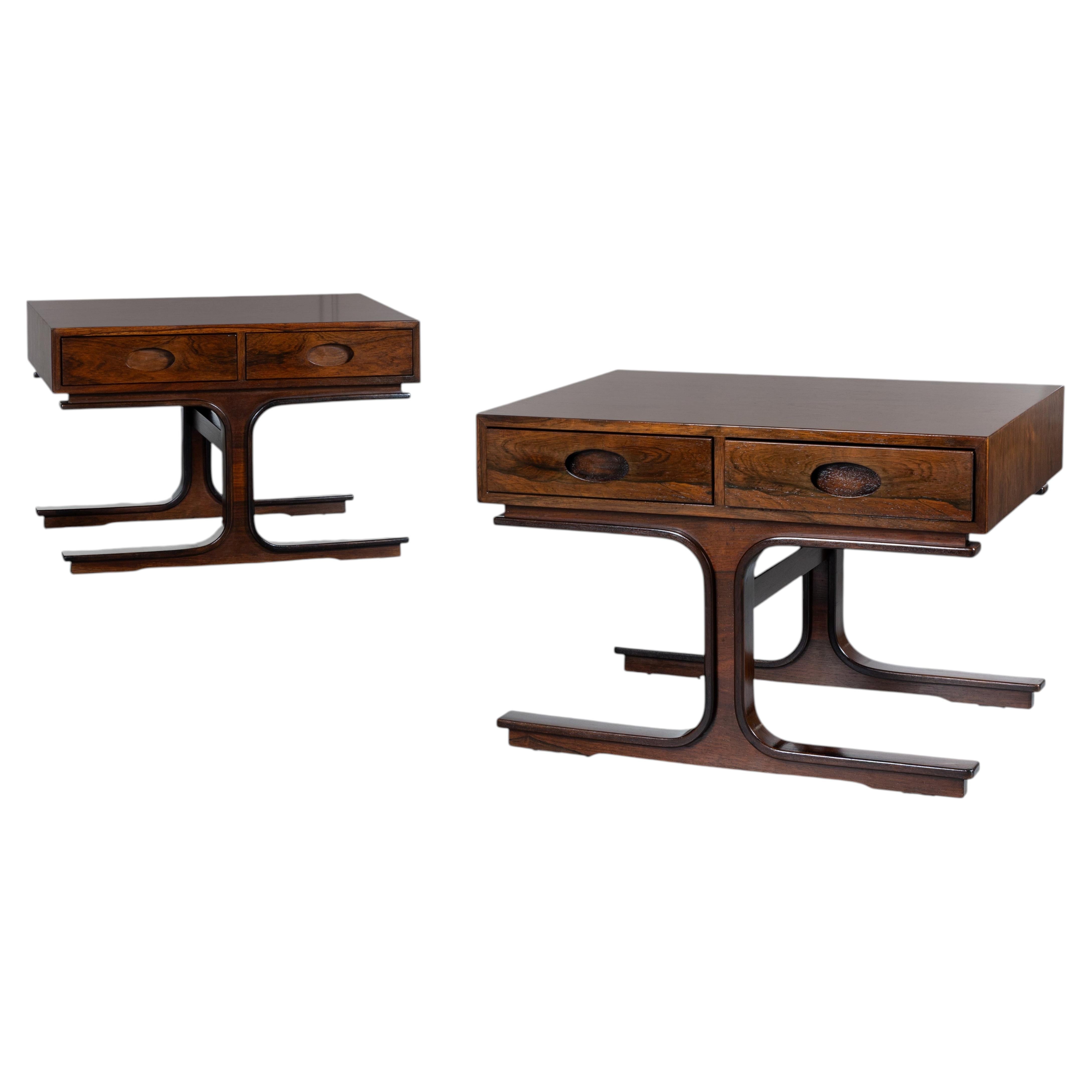 Gianfranco Frattini bedside tables for Bernini mod. 544, 1960, set of 2