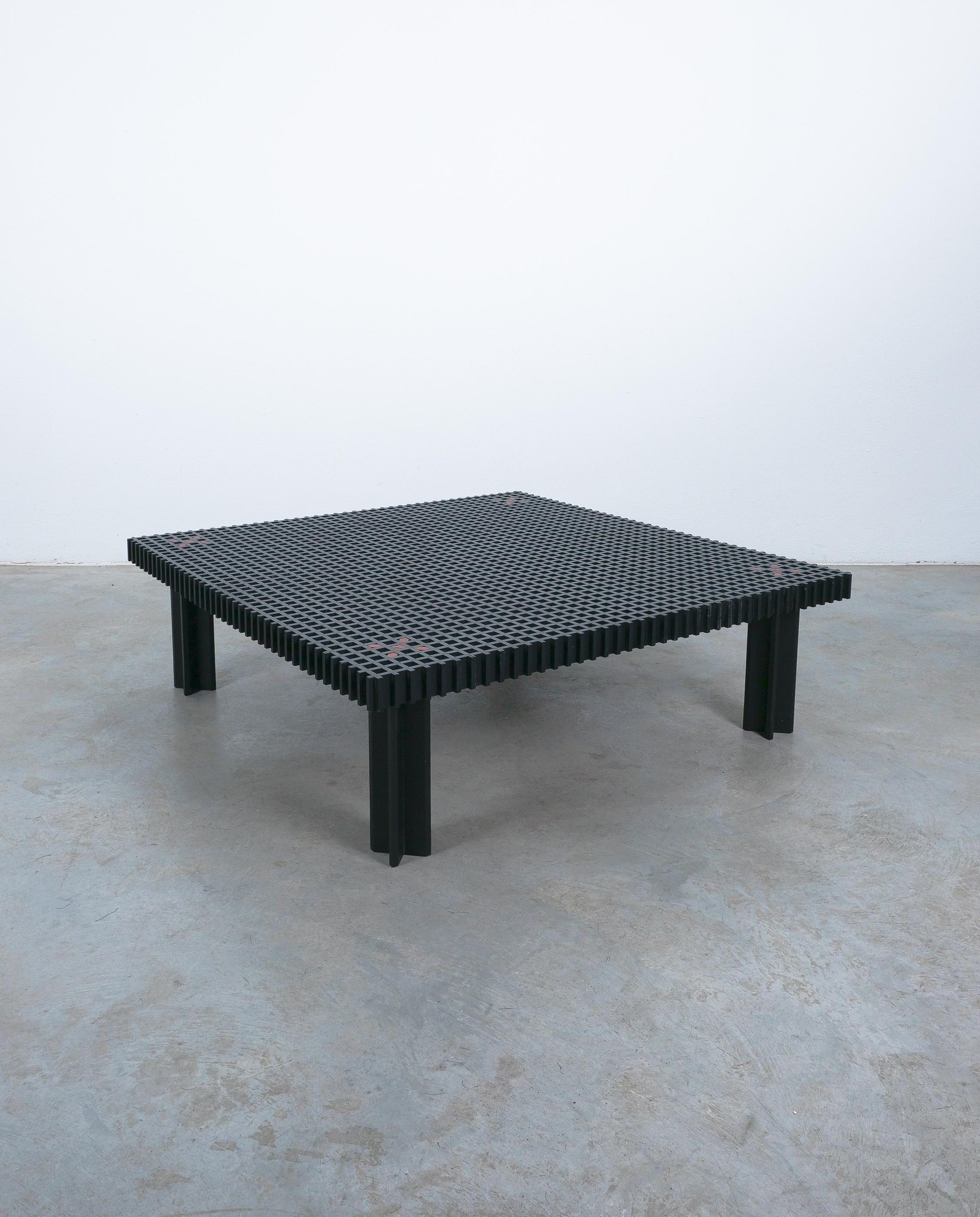 Gianfranco Frattini Mesa de centro Kyoto de haya negra para Knoll, Italia 1974 en venta 4