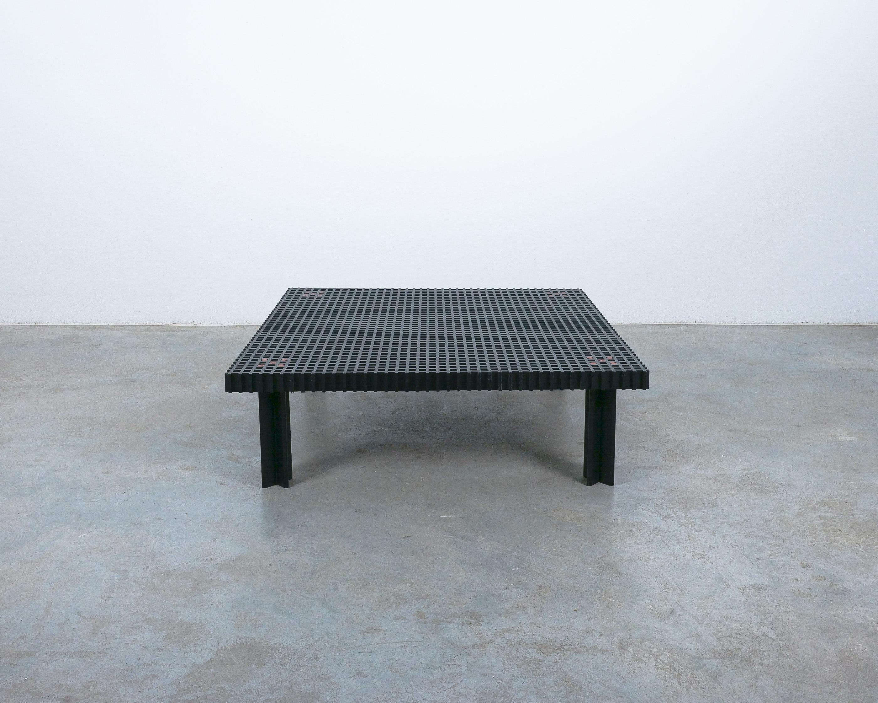 Gianfranco Frattini Mesa de centro Kyoto de haya negra para Knoll, Italia 1974 en venta 1