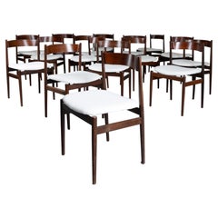 Gianfranco Frattini chairs, mod. 107, 1961, set of 16