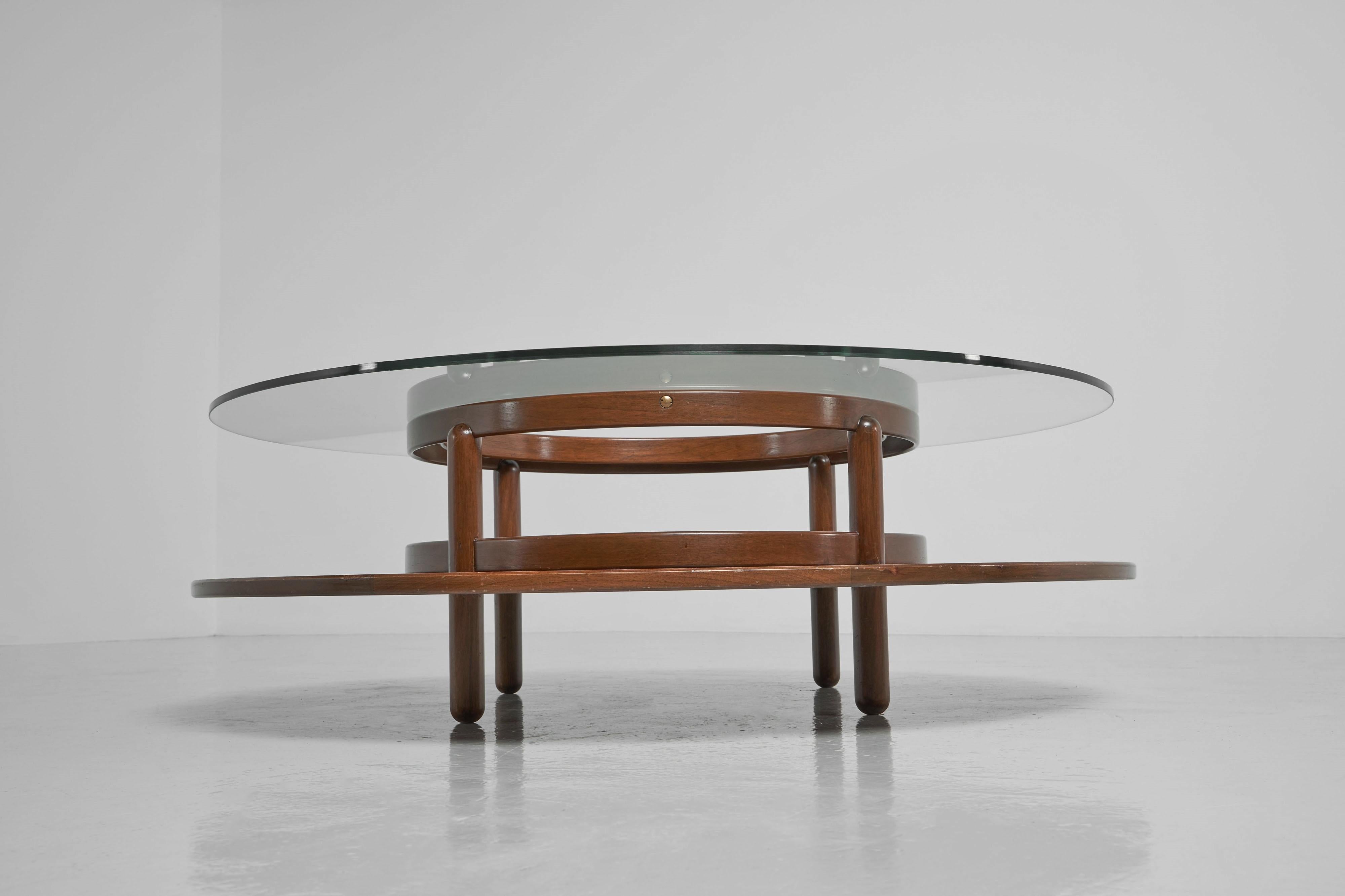 Gianfranco Frattini coffee table Cassina Italy 1960 For Sale 5