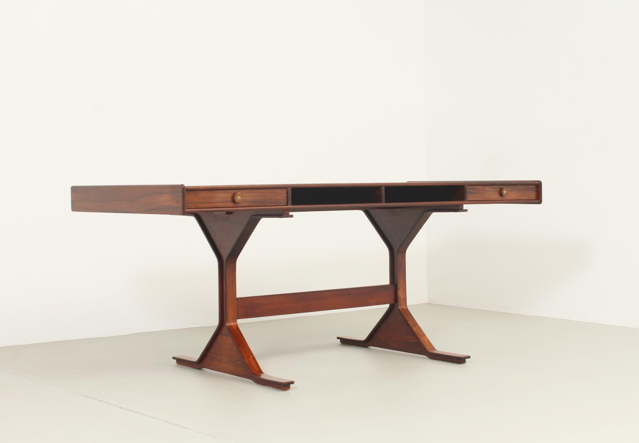 Mid-Century Modern Gianfranco Frattini Desk for Bernini, Italy, 1956