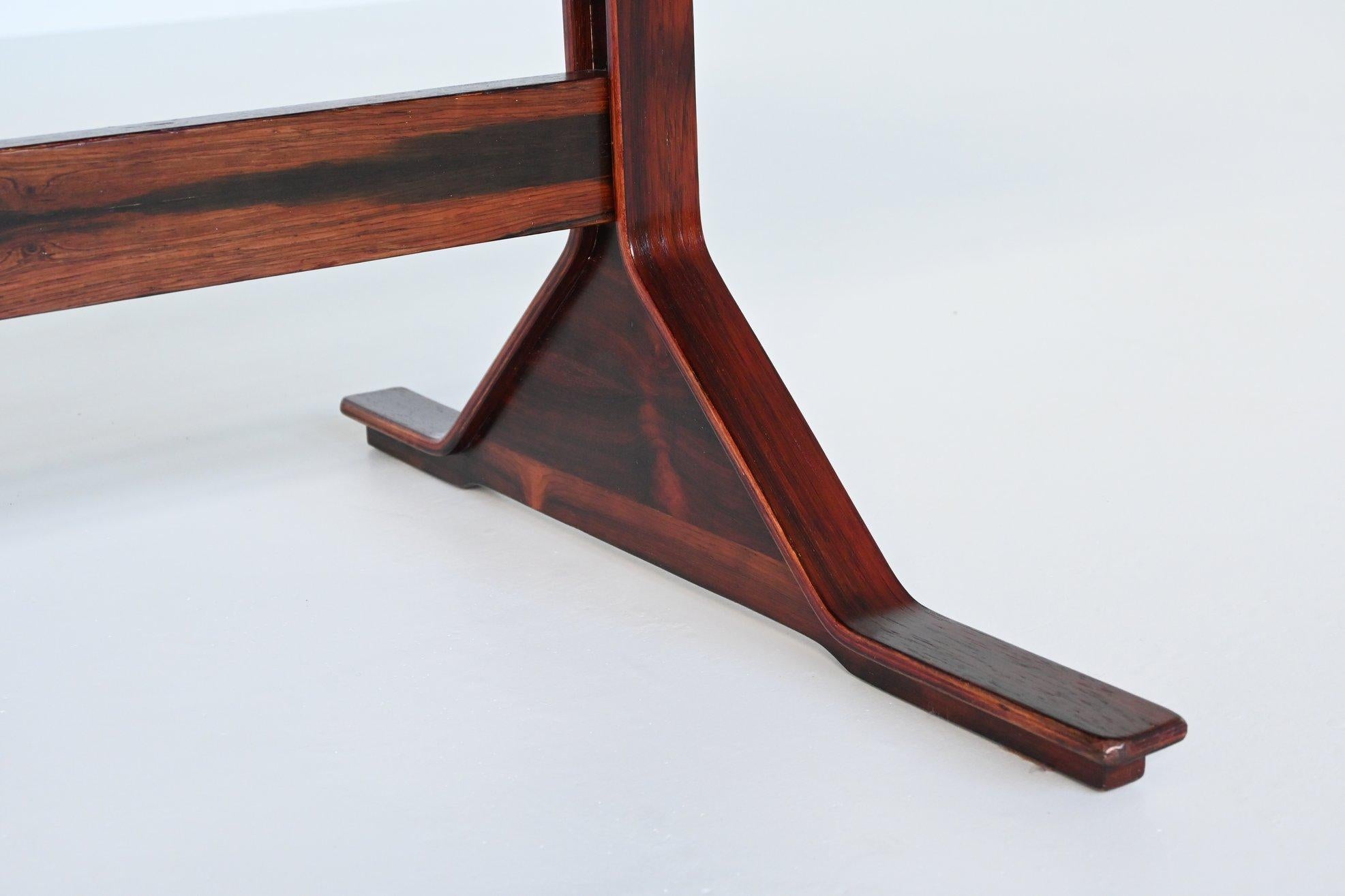 Scrivania Gianfranco Frattini modello 530 in palissandro Bernini Italia 1957 1