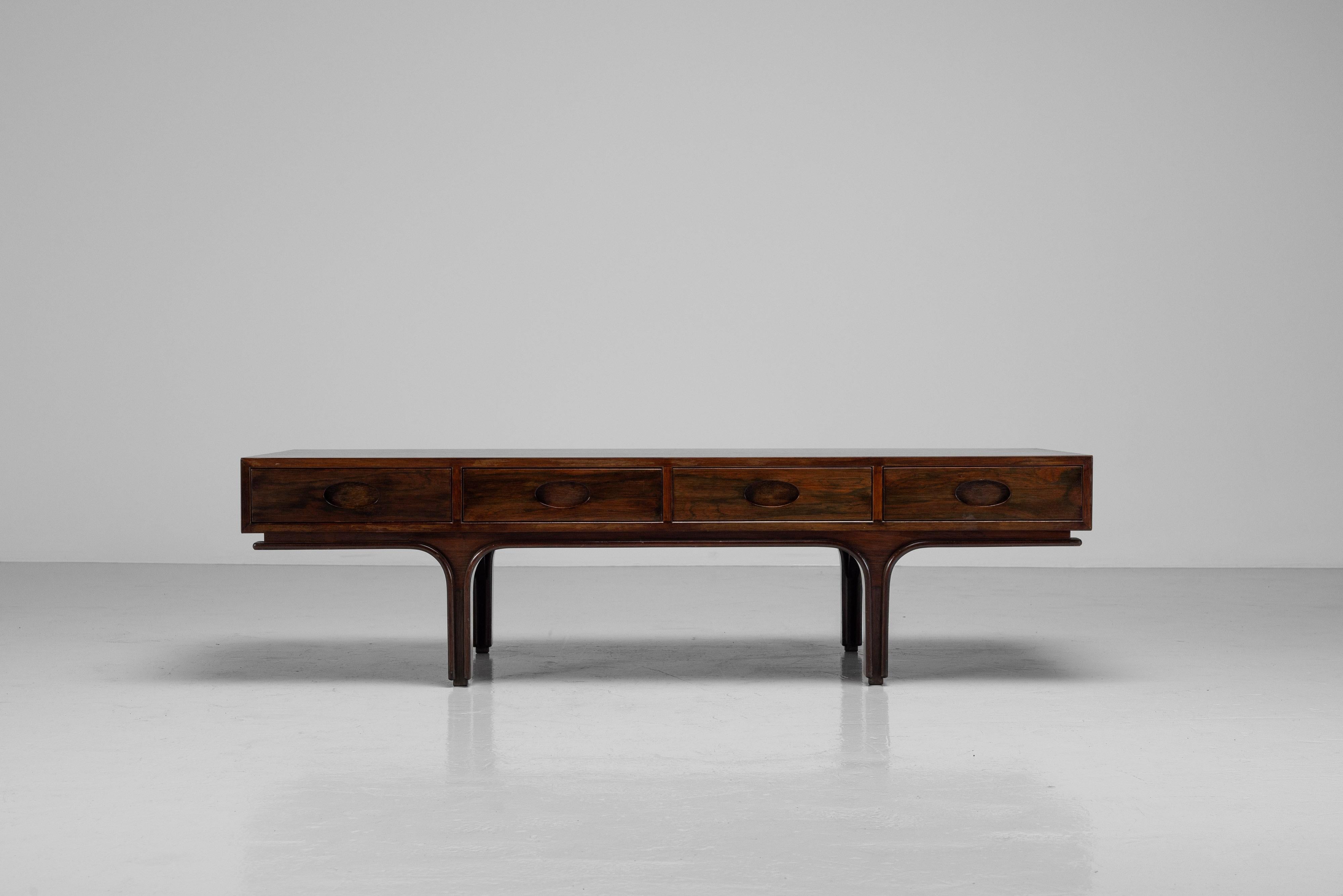 Mid-Century Modern Gianfranco Frattini drawer cabinet Bernini Italy 1957 For Sale