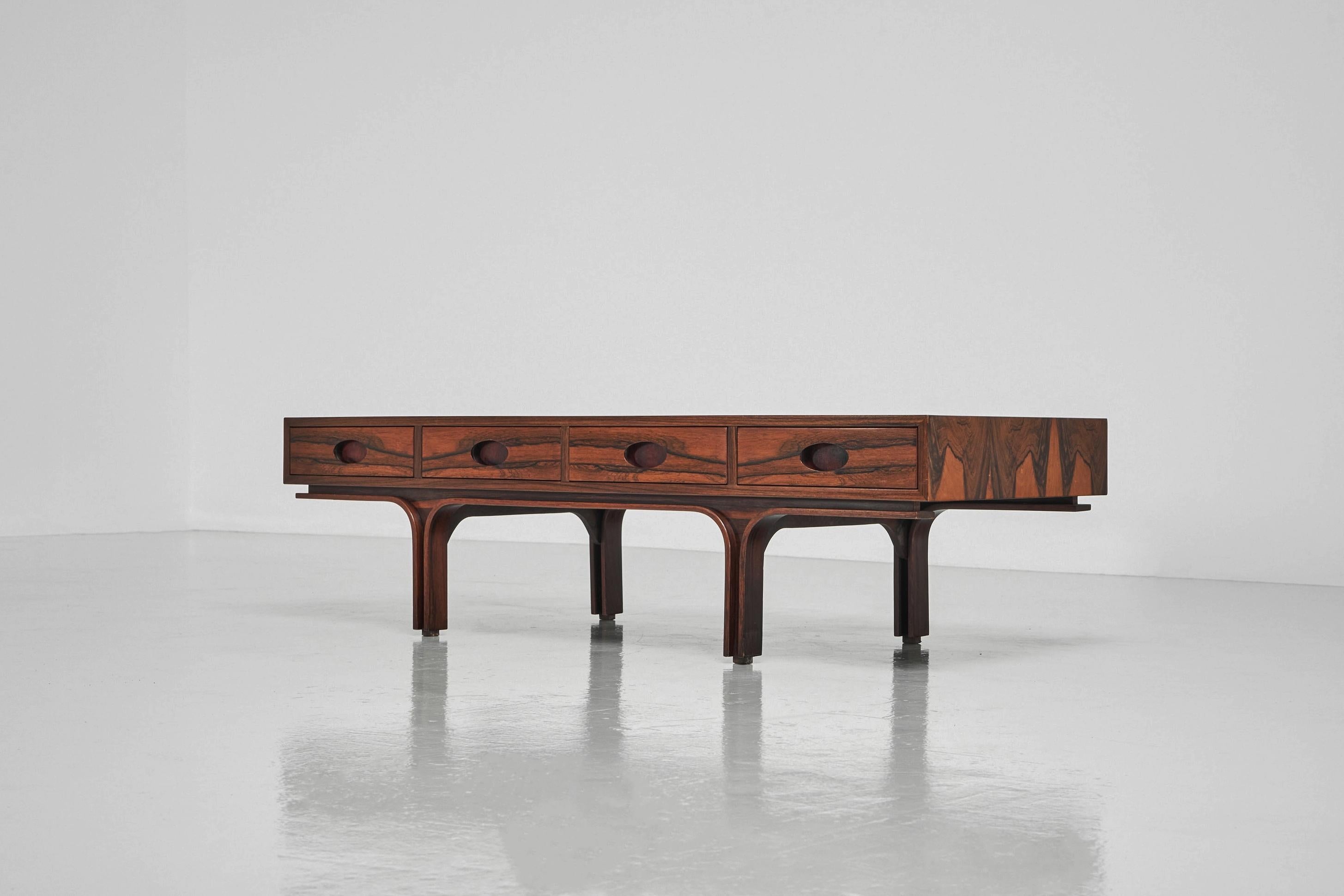 Gianfranco Frattini Drawer Console Bernini, Italy, 1957 In Good Condition In Roosendaal, Noord Brabant