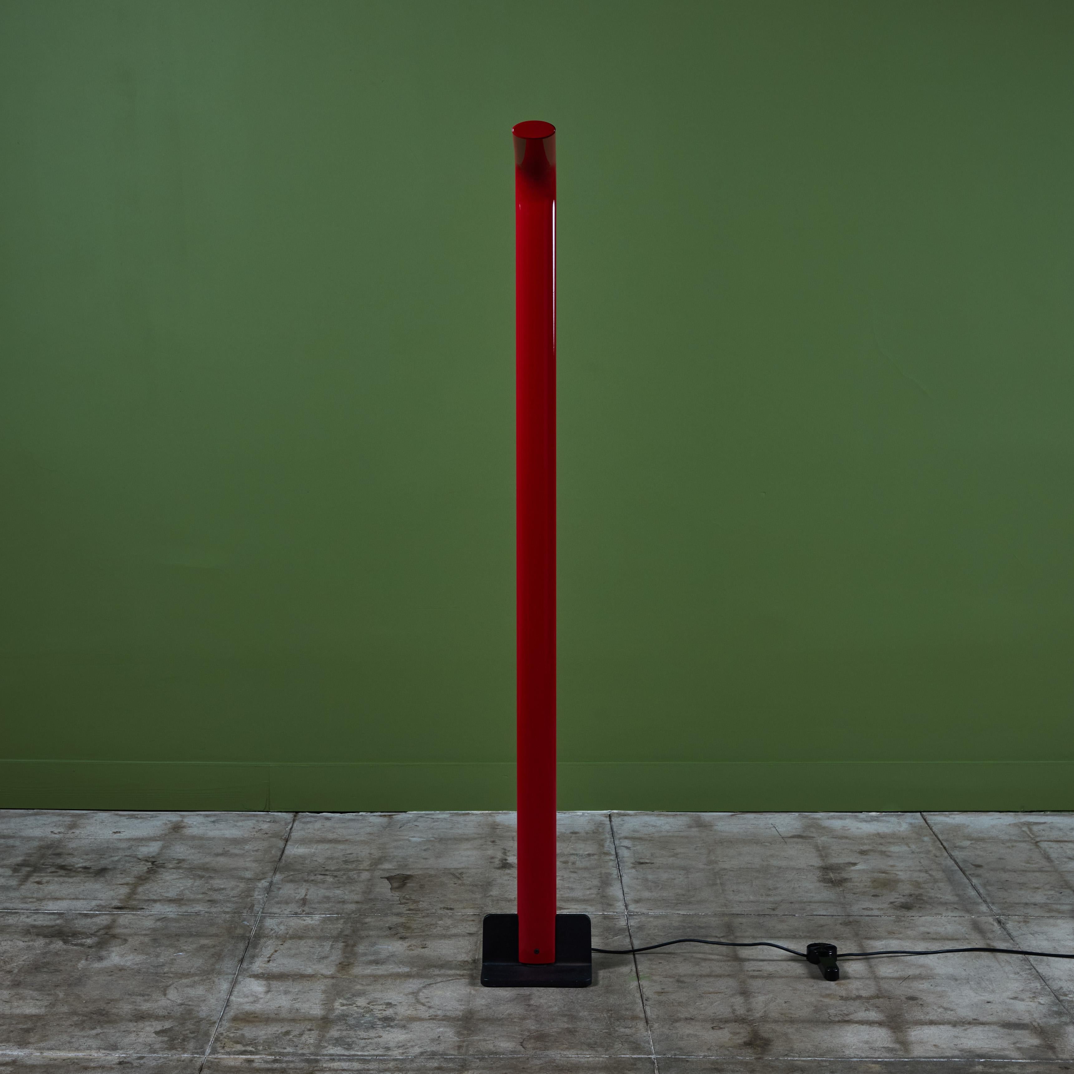 Enamel Gianfranco Frattini Floor Lamp for Relco For Sale