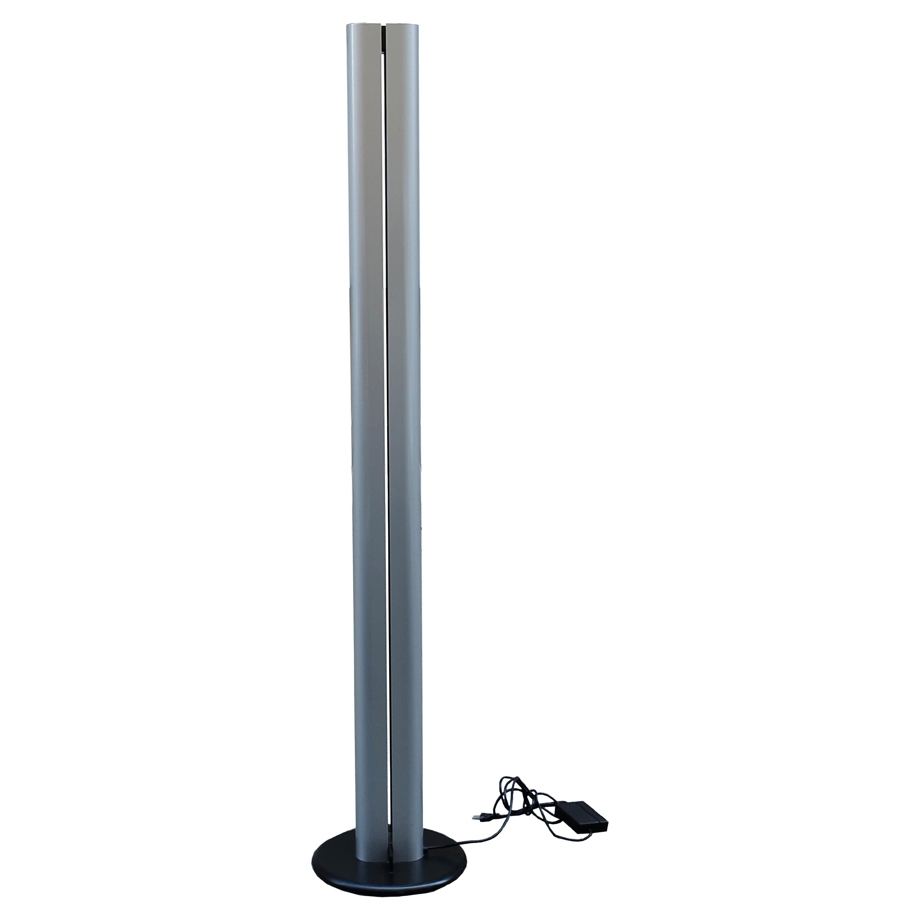 Gianfranco Frattini for Artemide Megaron Grey Floor Lamp, Italy, 1970s For Sale