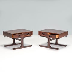 Gianfranco Frattini for Bernini Rosewood Bedside Tables, 1960s, Set of 2