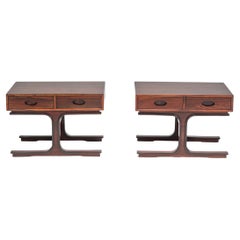  Gianfranco Frattini for Bernini Rosewood Bedside Tables, 1960s, Set of 2