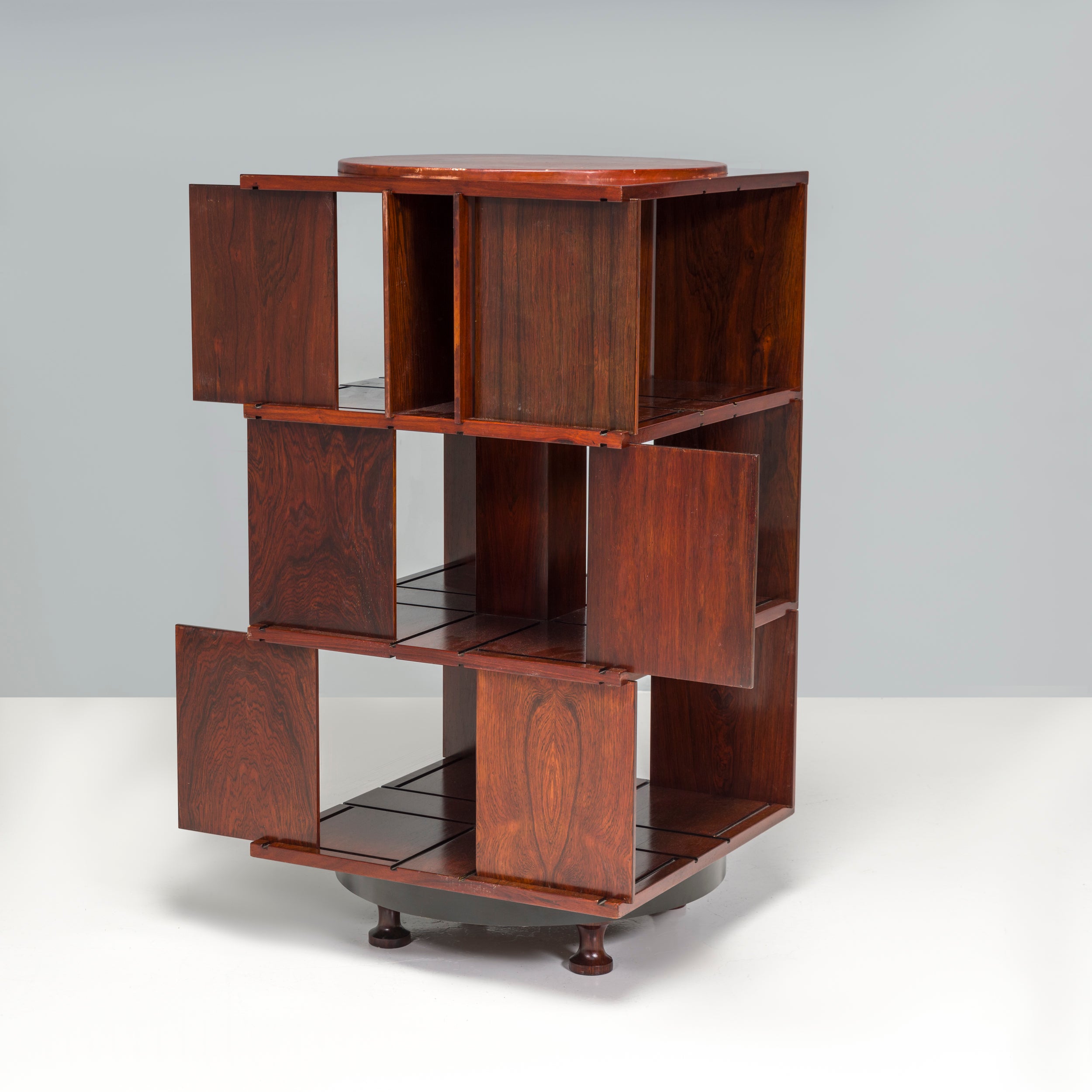 Gianfranco Frattini for Bernini Rosewood Modello 823 Bookshelf, 1960s In Good Condition For Sale In London, GB