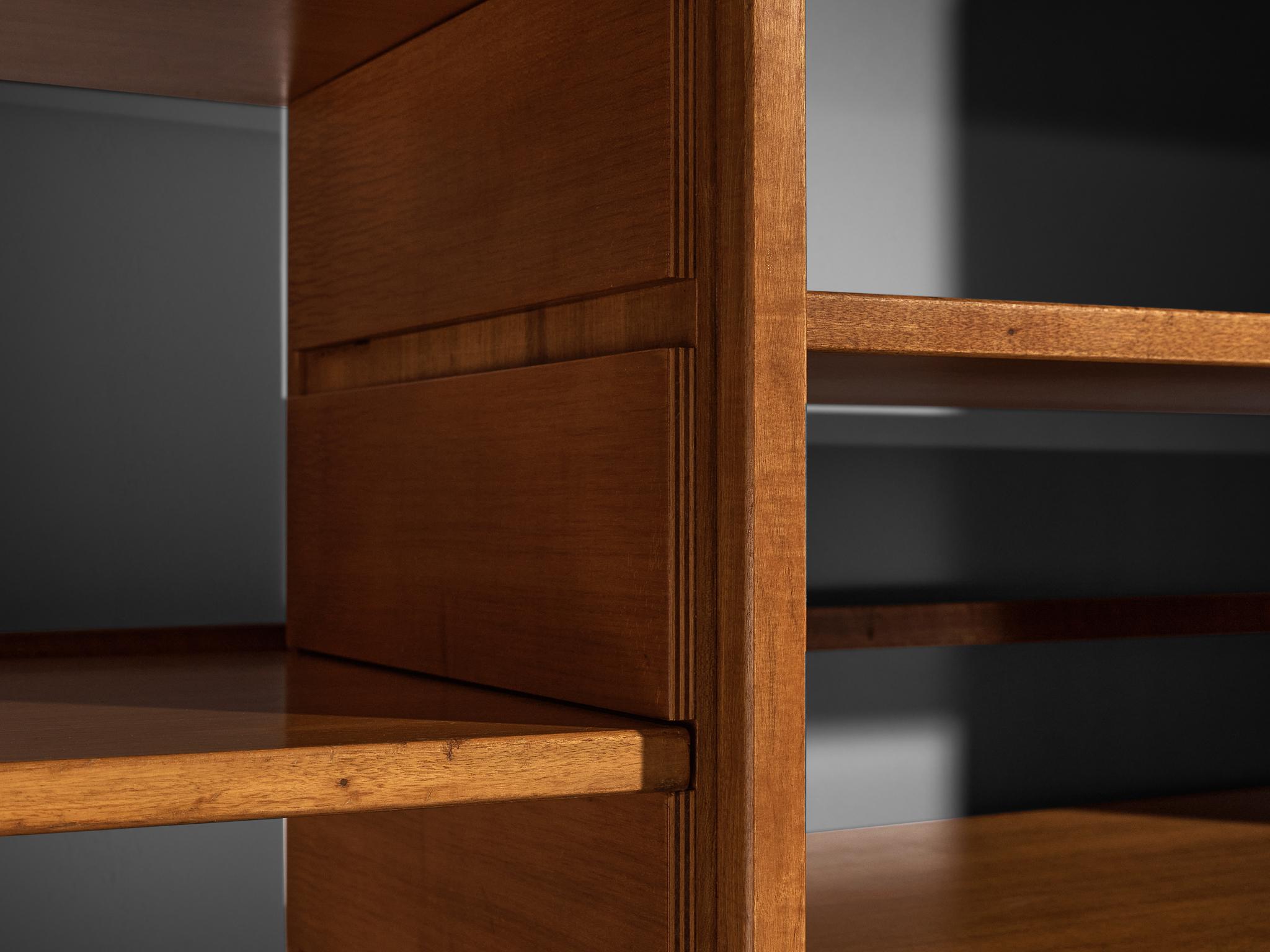 Gianfranco Frattini for Cantieri Carugati Large Library in Walnut For Sale 6