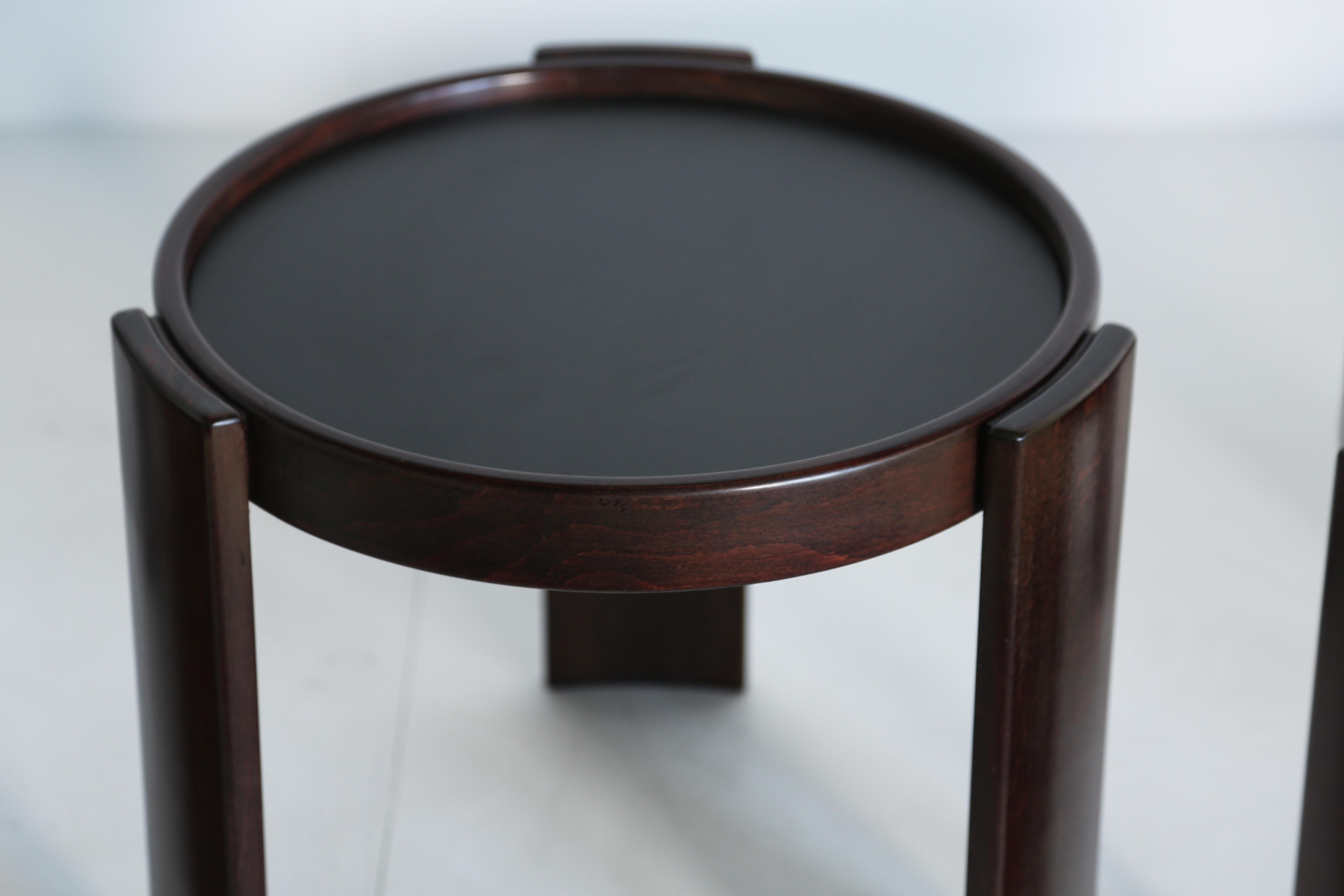 Gianfranco Frattini for Cassina Nesting / Stacking Tables, Italy, 1970s 8