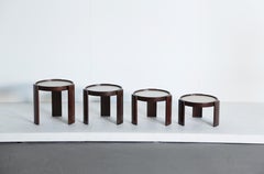 Tables gigognes et empilables Gianfranco Frattini pour Cassina, Italie, 1970