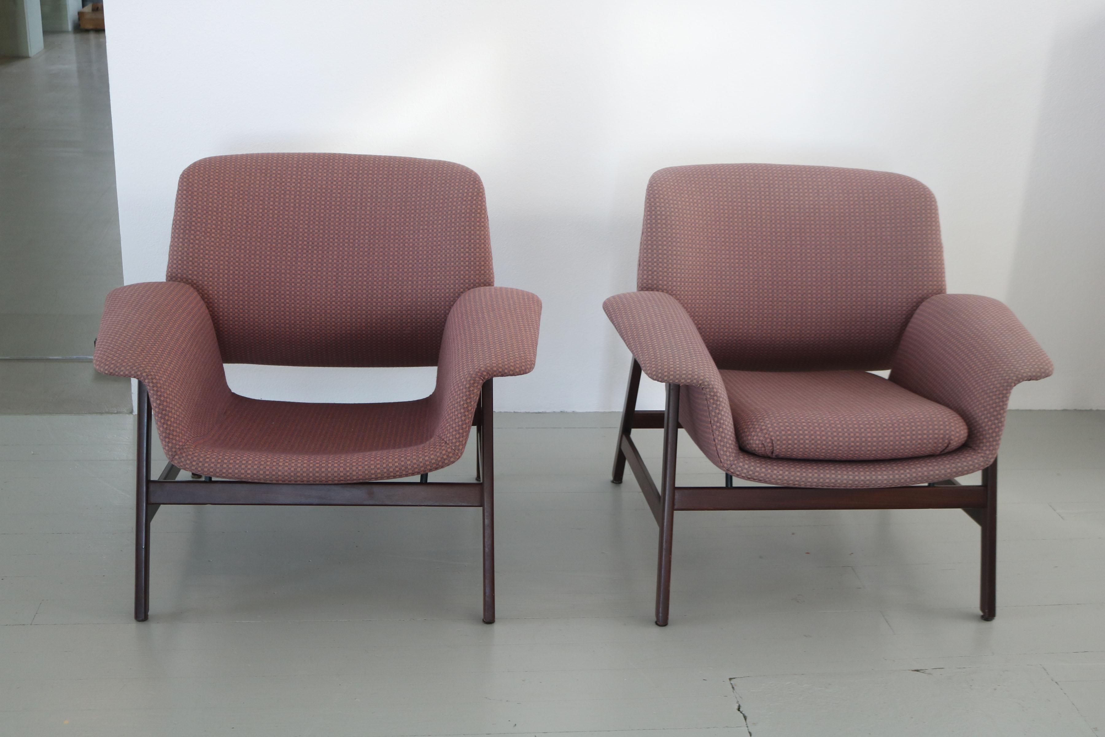 Ensemble de 2 chaises « Modèle 849 » de Gianfranco Frattini pour Cassina, 1958 en vente 12