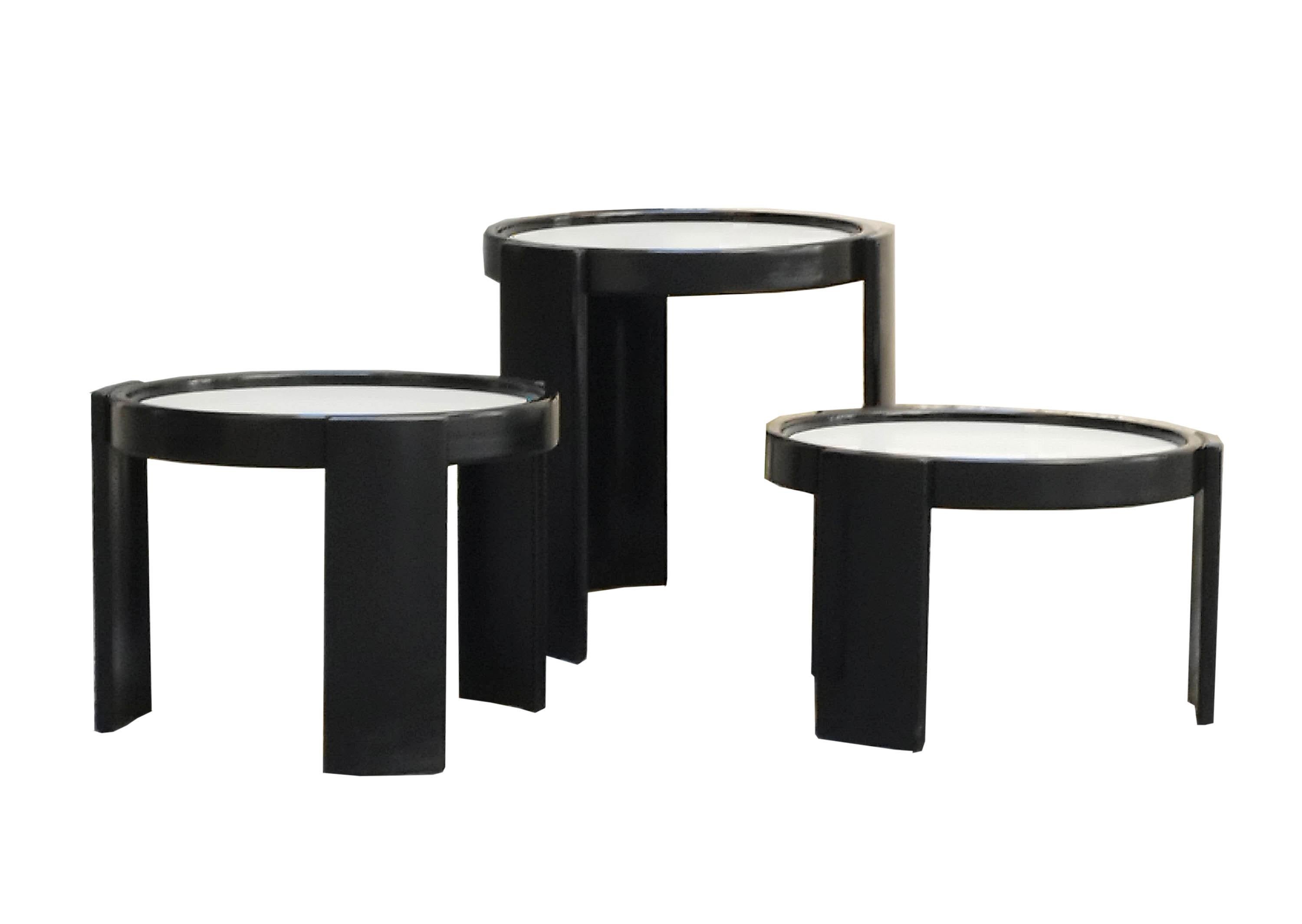 Mid-Century Modern Gianfranco Frattini for Cassina Set of 3 