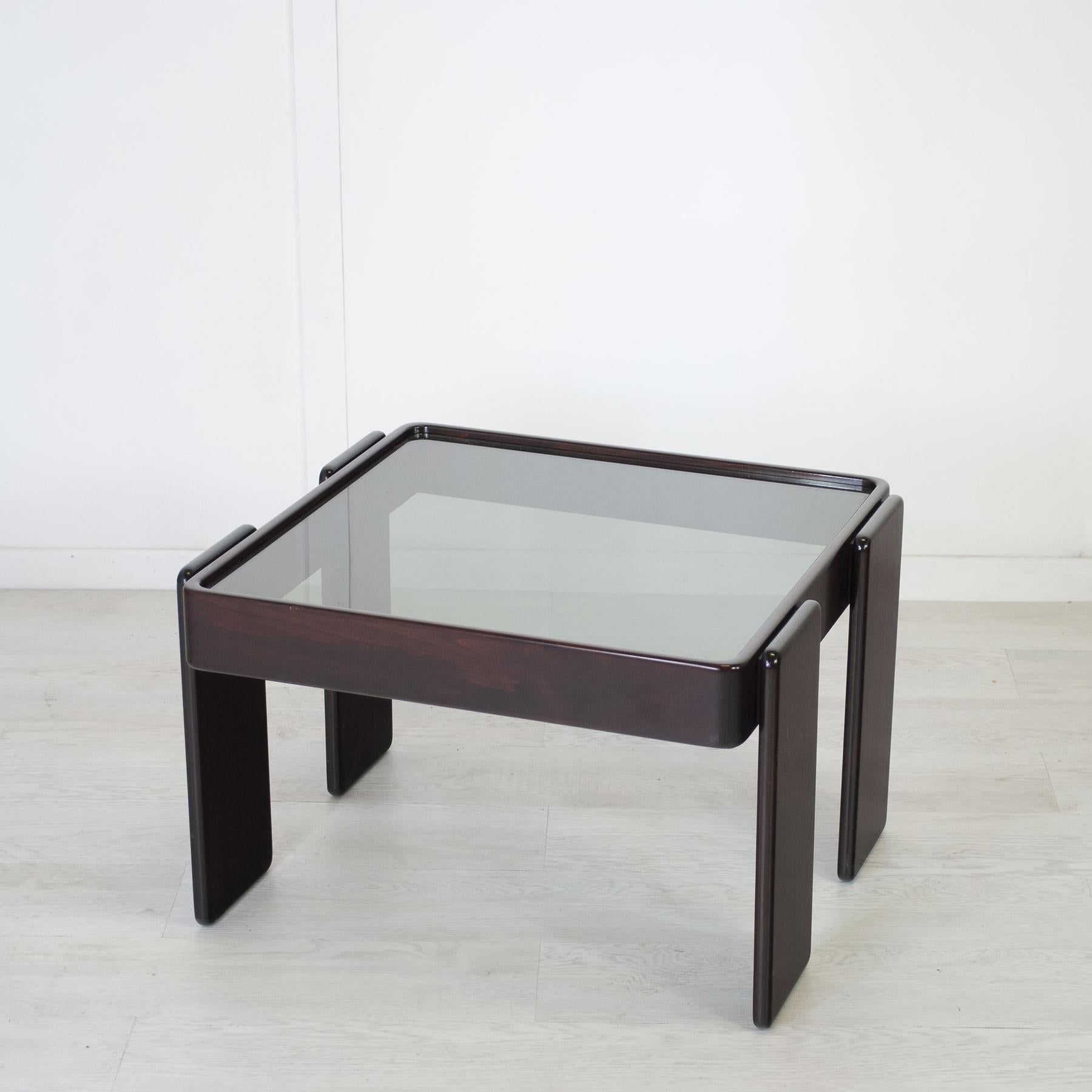 Gianfranco Frattini for Cassina  set of two coffee table mid 60s. 1