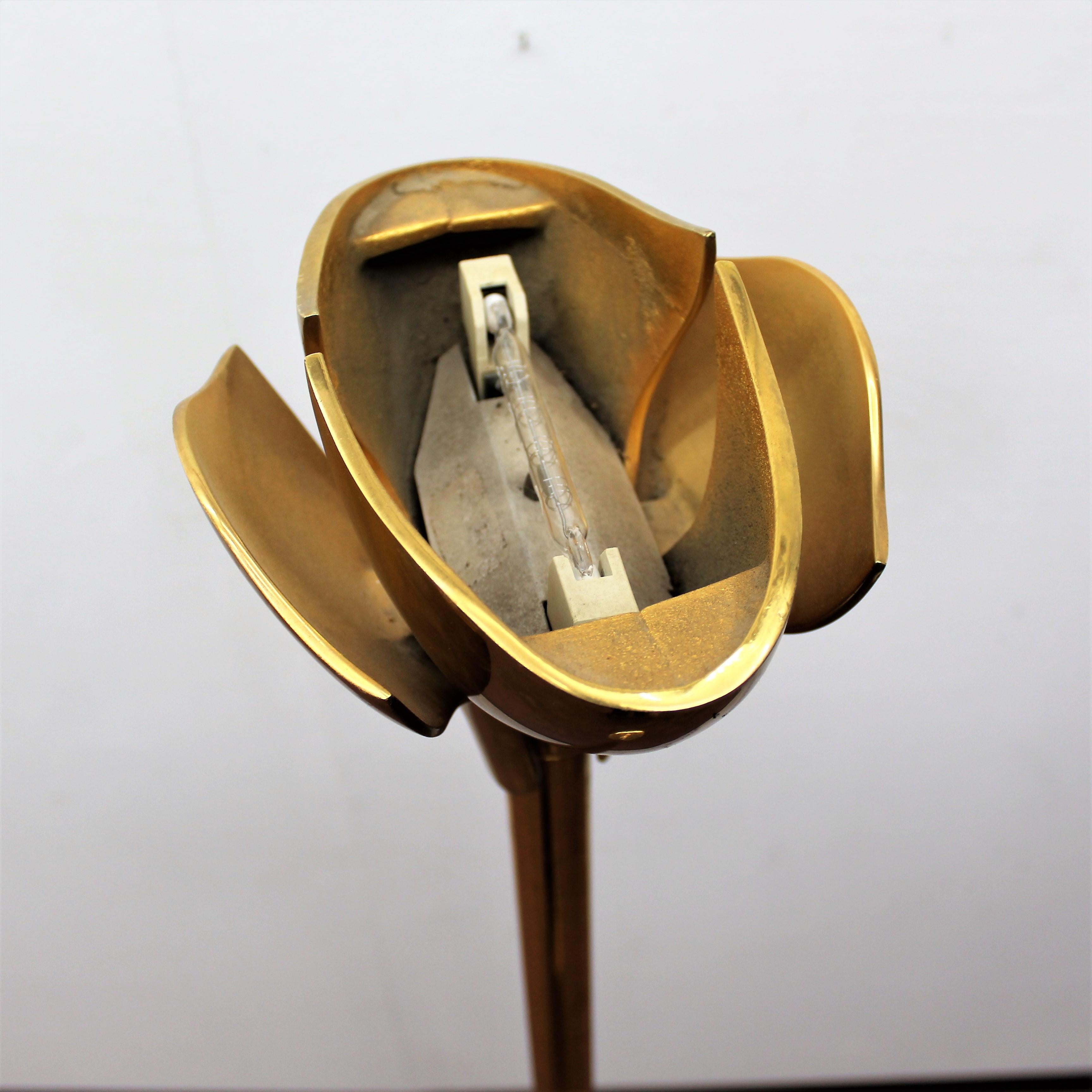 20th Century Modern Design Gianfranco Frattini for Relco  Brass Floor Lamp 80s 7