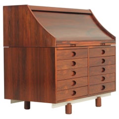 Scrivania in legno duro di Gianfranco Frattini per Bernini, 1961