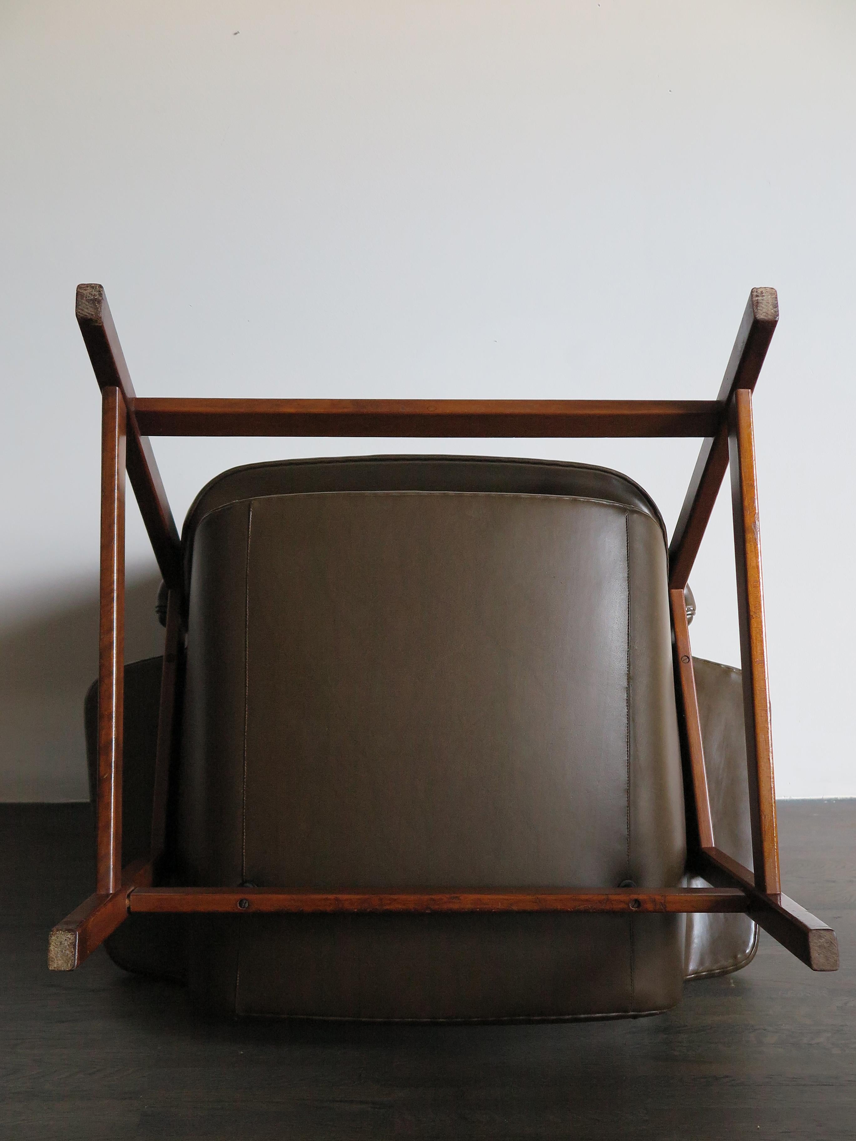 Gianfranco Frattini Italian Midcentury Armchair Model 849 for Cassina, 1950s 5