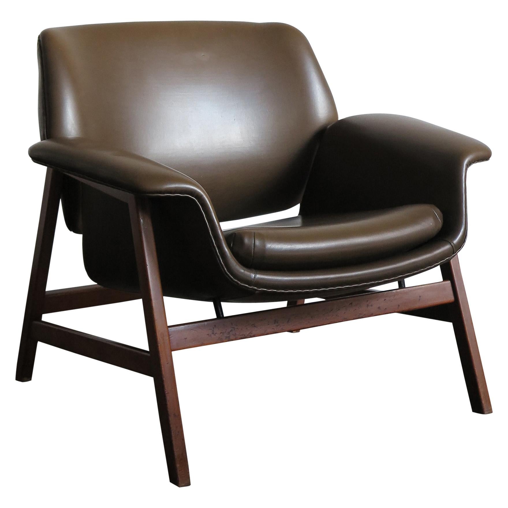 Gianfranco Frattini Italian Midcentury Armchair Model 849 for Cassina, 1950s