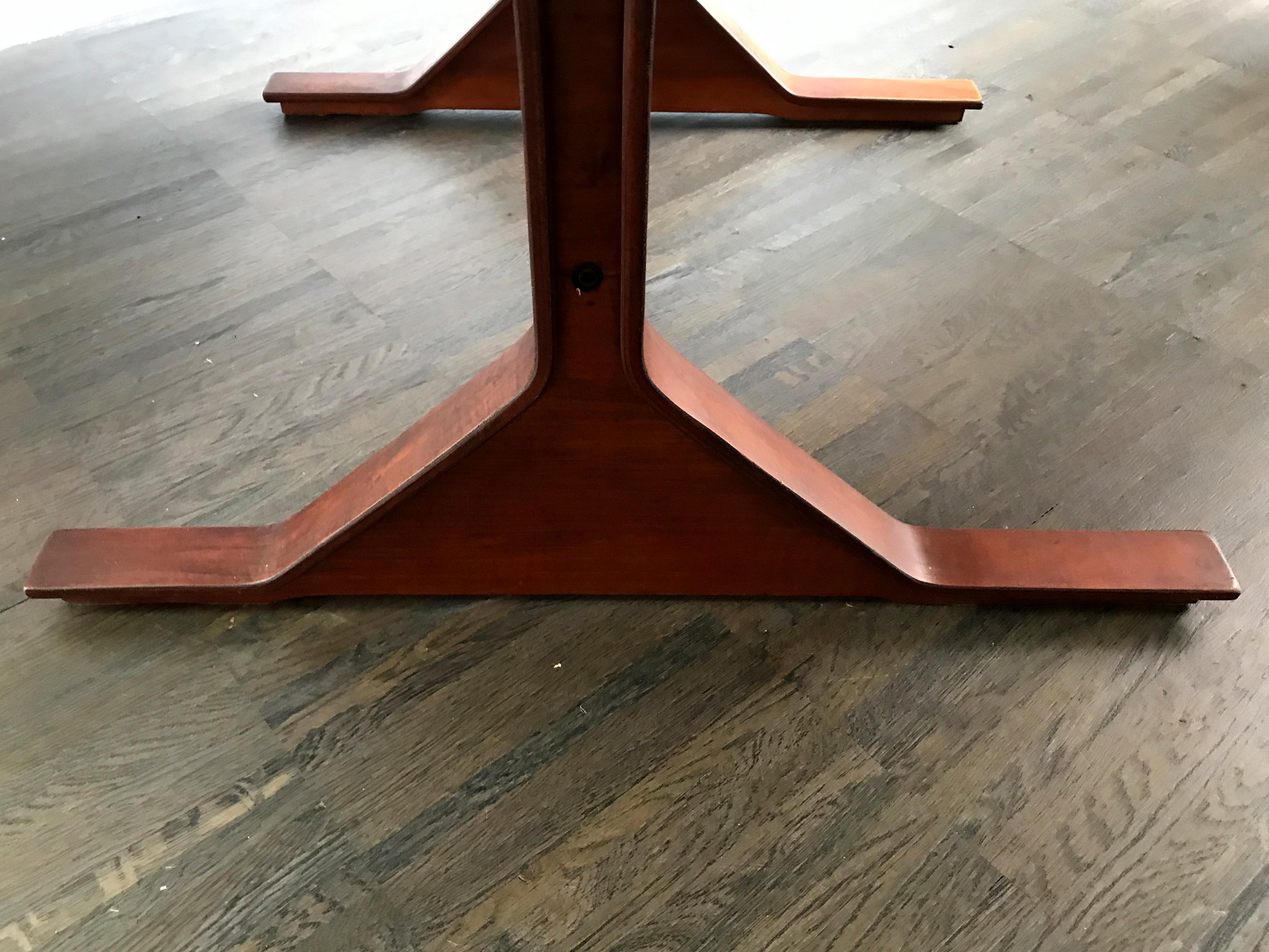 Gianfranco Frattini Italian Midcentury Wood Desk for Bernini, 1950s 10