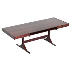 Gianfranco Frattini large desk in rosewood Bernini Italy 1956