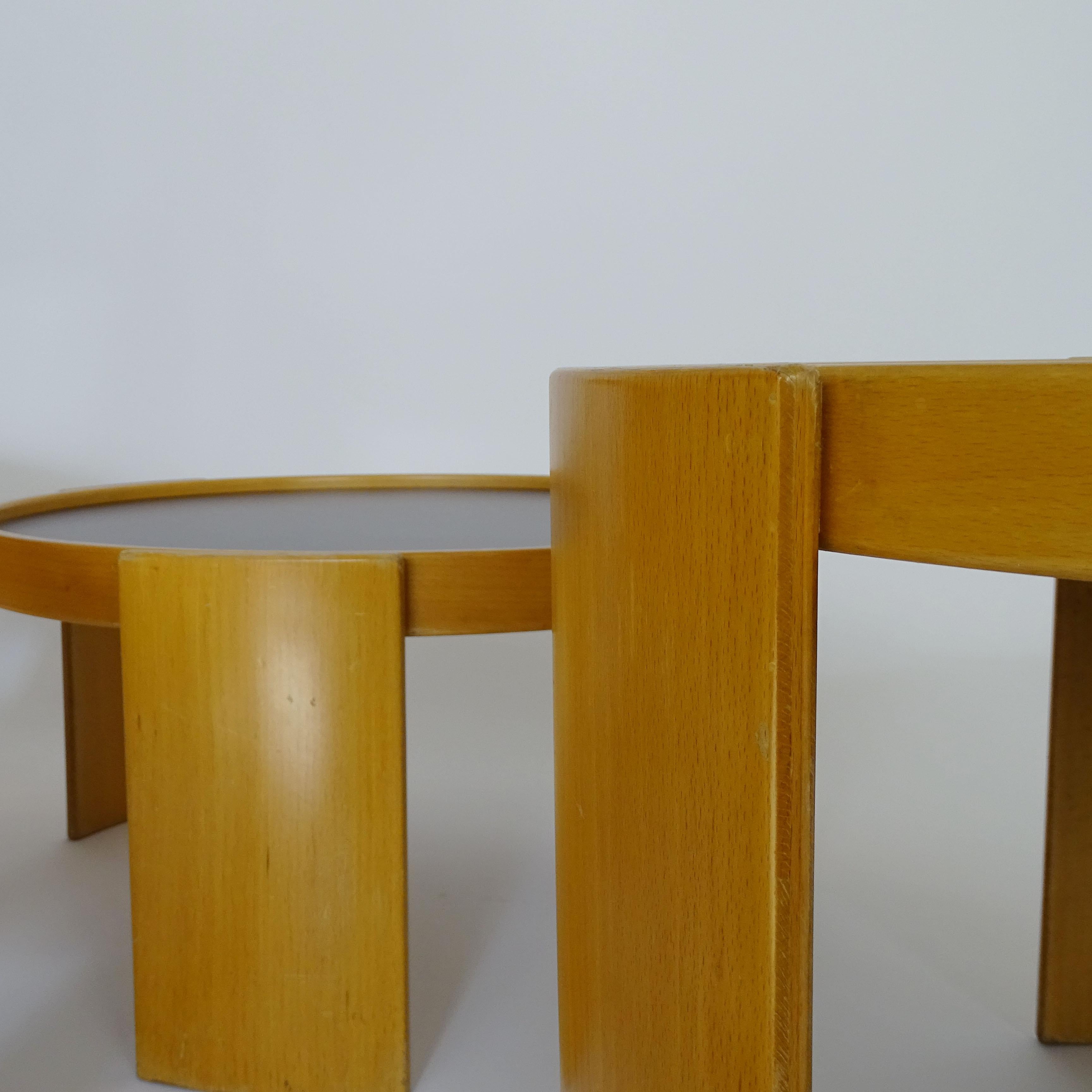 Gianfranco Frattini Tavoli da nido in versione grande per Cassina, Italia, 1966 in vendita 7