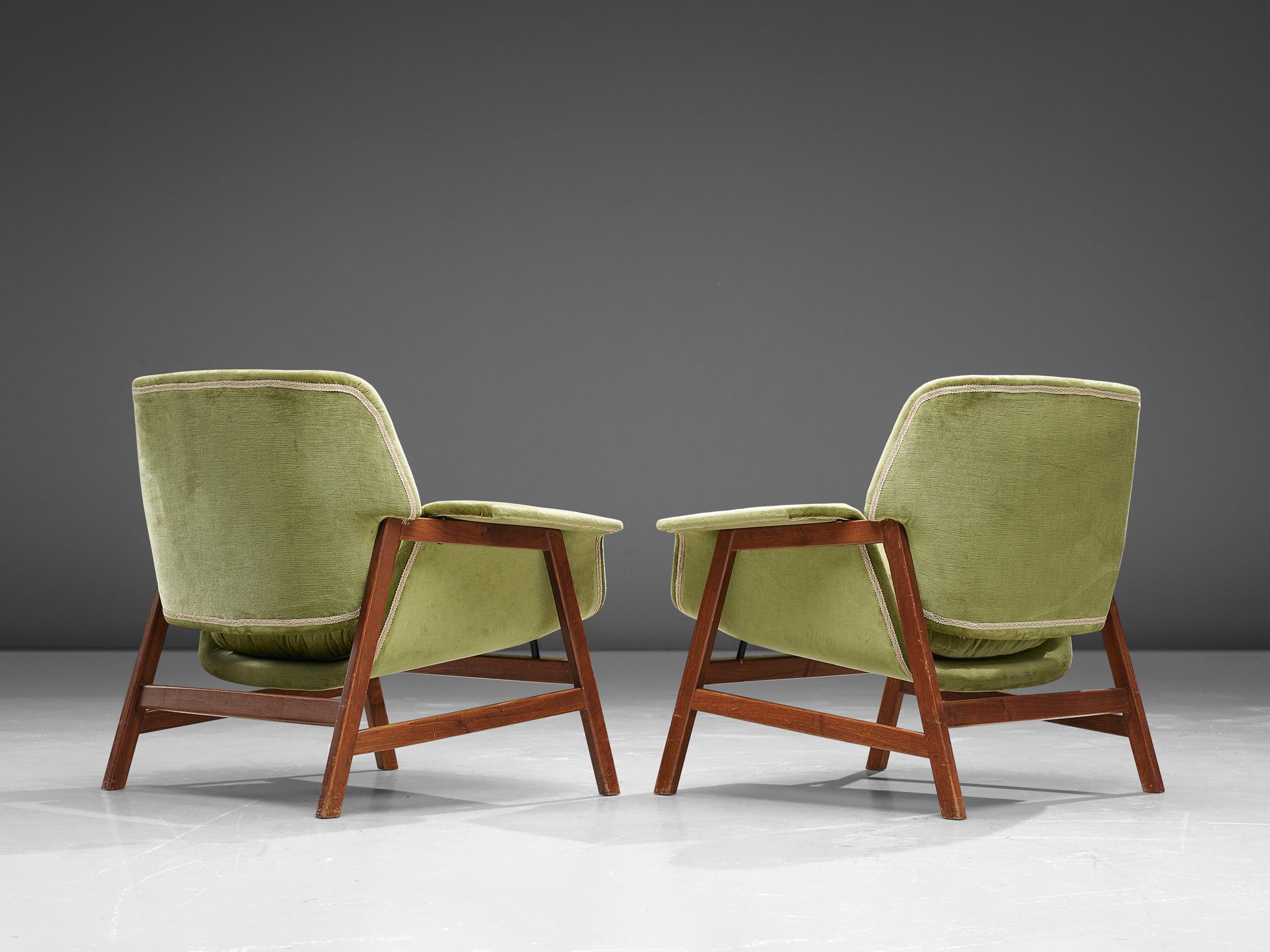 Mid-Century Modern Gianfranco Frattini Lounge Chairs Model '849' for Cassina