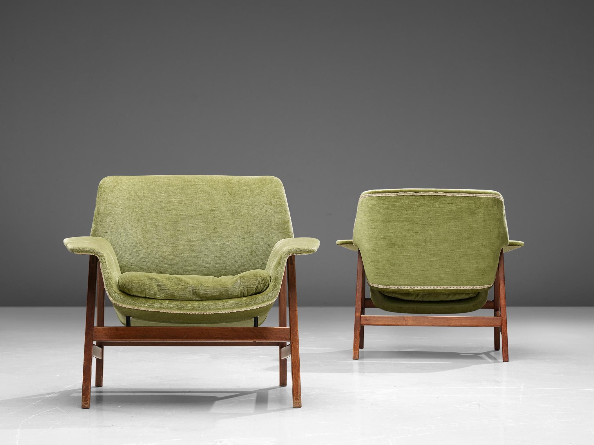 Italian Gianfranco Frattini Lounge Chairs Model '849' for Cassina