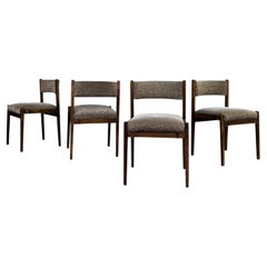 Gianfranco Frattini Sillas de comedor de mediados de siglo Mod.102 para Cassina, 1960, Juego de 4