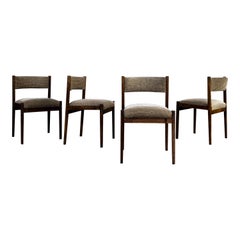 Gianfranco Frattini Midcentury Mod.105 Dining Chairs for Cassina, 1960, Set of 4