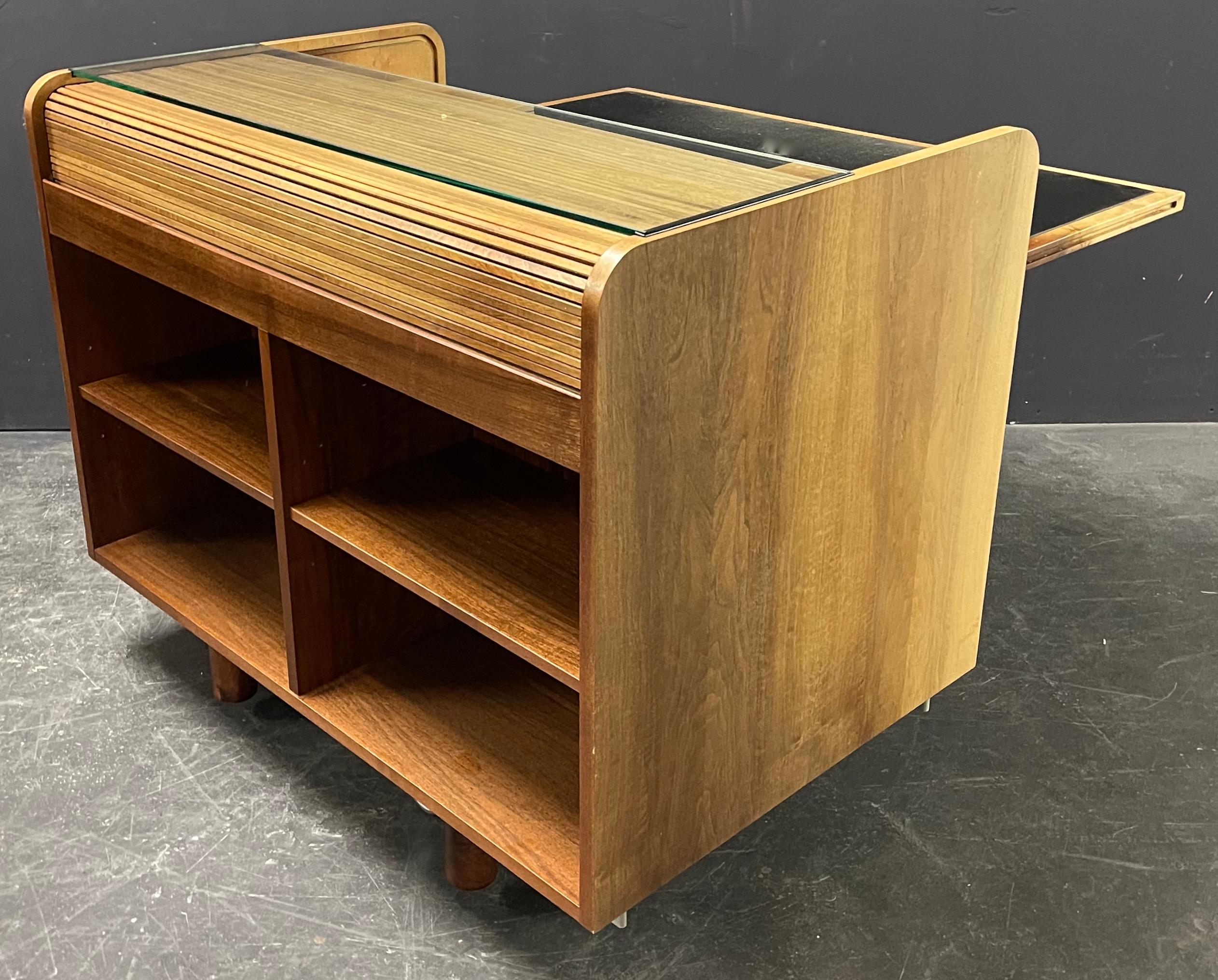 Italian Gianfranco Frattini Mod. 804 Rolltop Desk For Sale