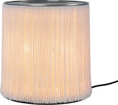Gianfranco Frattini Model 597 Floor Lamp Cream Fringe Aluminium for GUBI