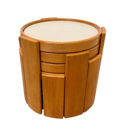 Gianfranco Frattini Model 780 Double-Sided Nesting Tables for Cassina, 1960's