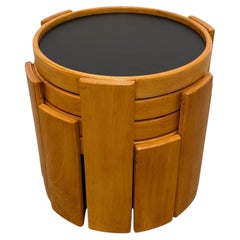 Gianfranco Frattini Model 780 Double-Sided Nesting Tables for Cassina, 1960's