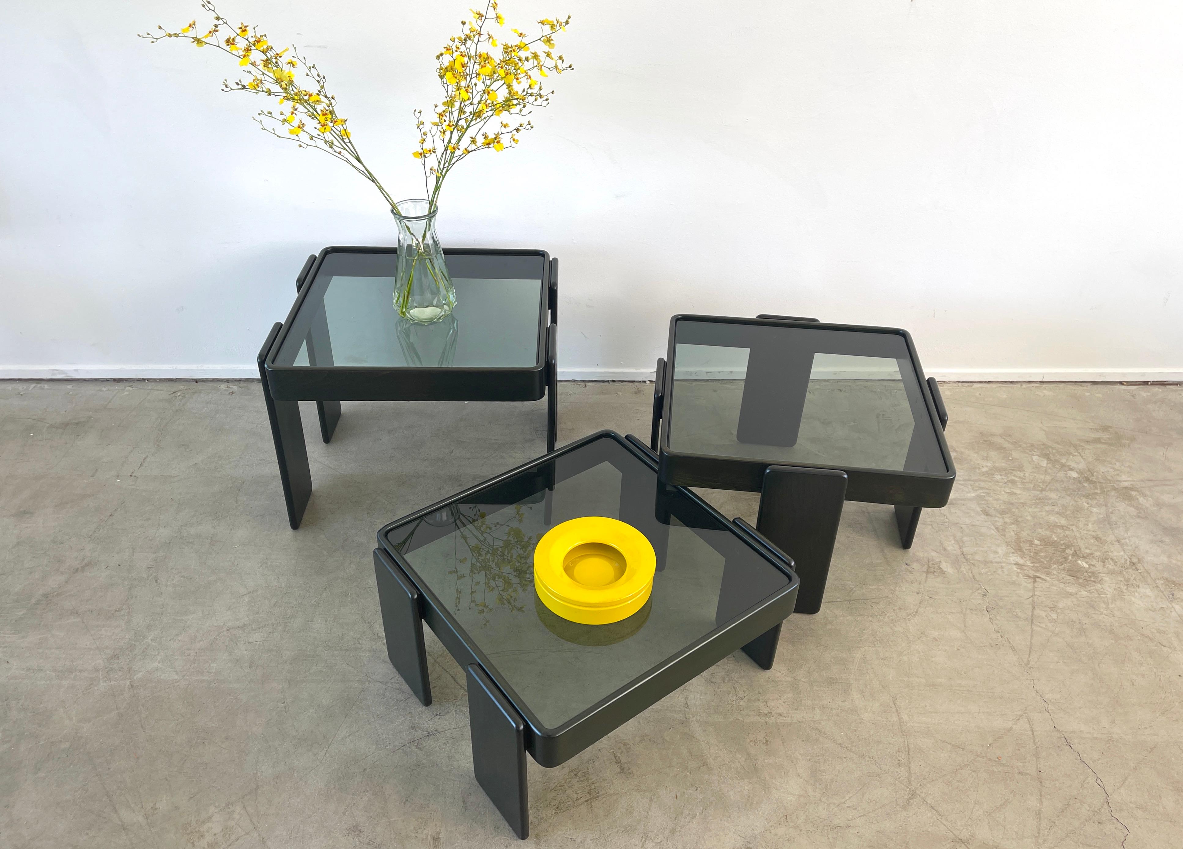 Gianfranco Frattini Nesting Tables For Sale 1