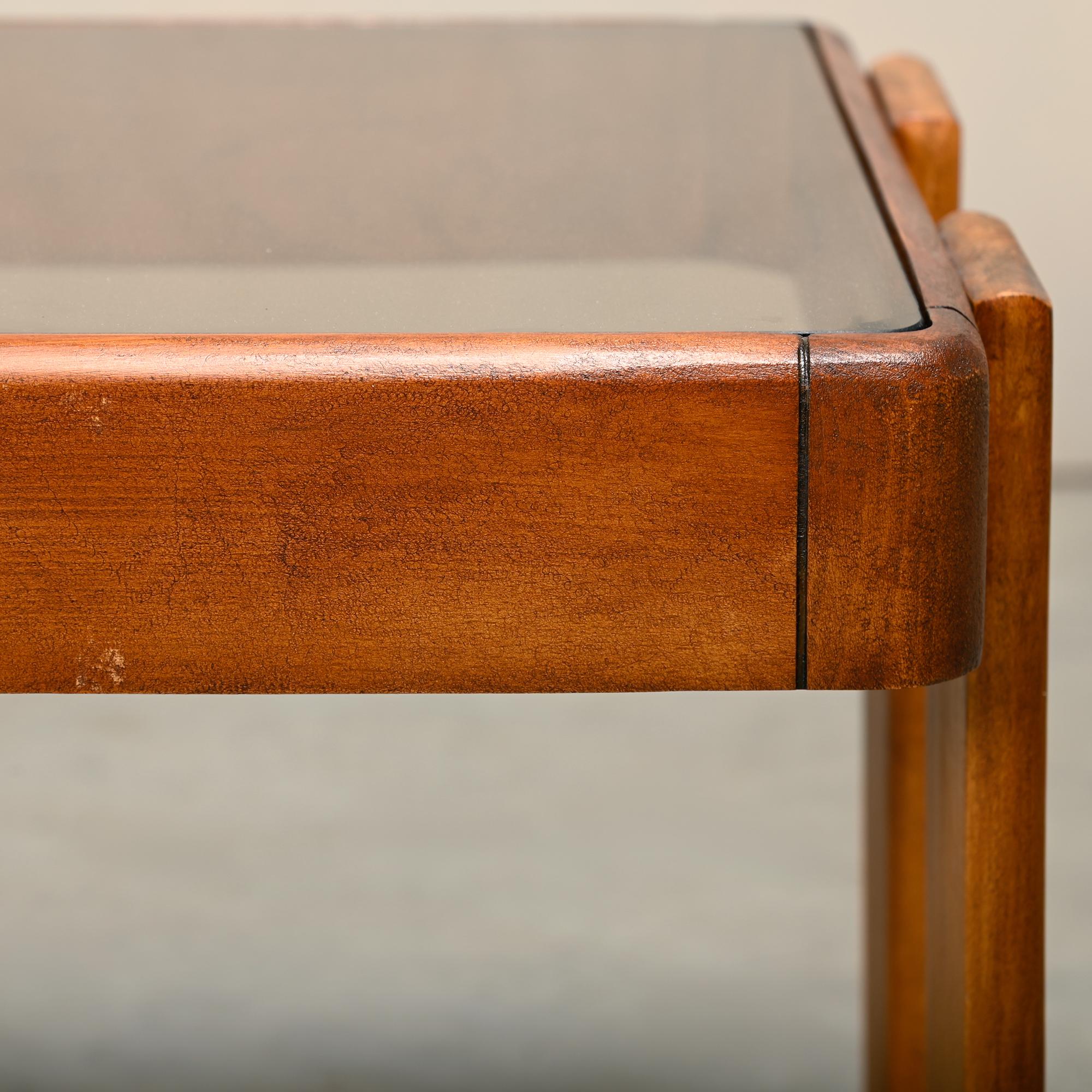 Gianfranco Frattini Nesting Tables in stained wood for Cassina and Meblo, 1970's For Sale 12