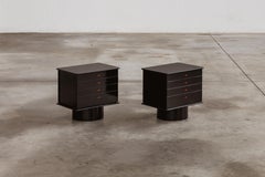 Gianfranco Frattini Nachttische für Bernini, 1965 (attr.), 2 Exemplare
