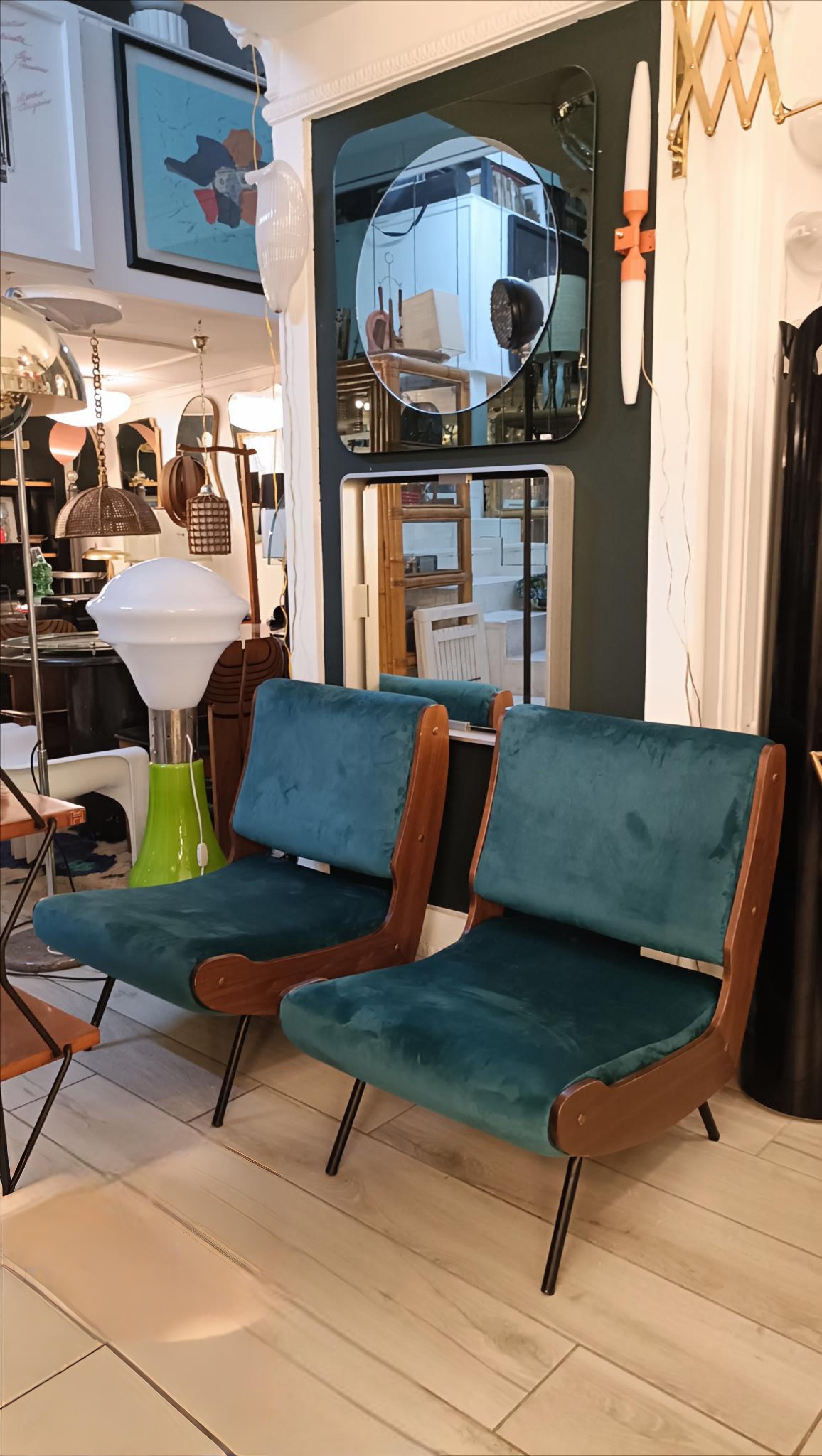 Gianfranco Frattini per Cassina Coppia di Poltrone Mod.836, Italia 1960s im Angebot 3