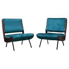 Gianfranco Frattini per Cassina Coppia di Poltrone Mod.836, Italia 1960s