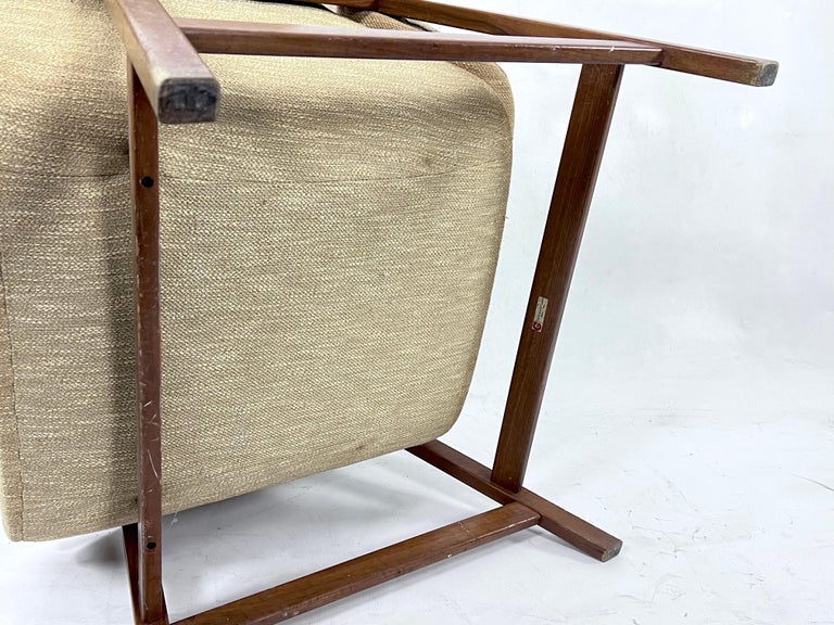 Gianfranco Frattini, Rare First Serie of Model 849 Armchair, Italy, 1958 For Sale 2