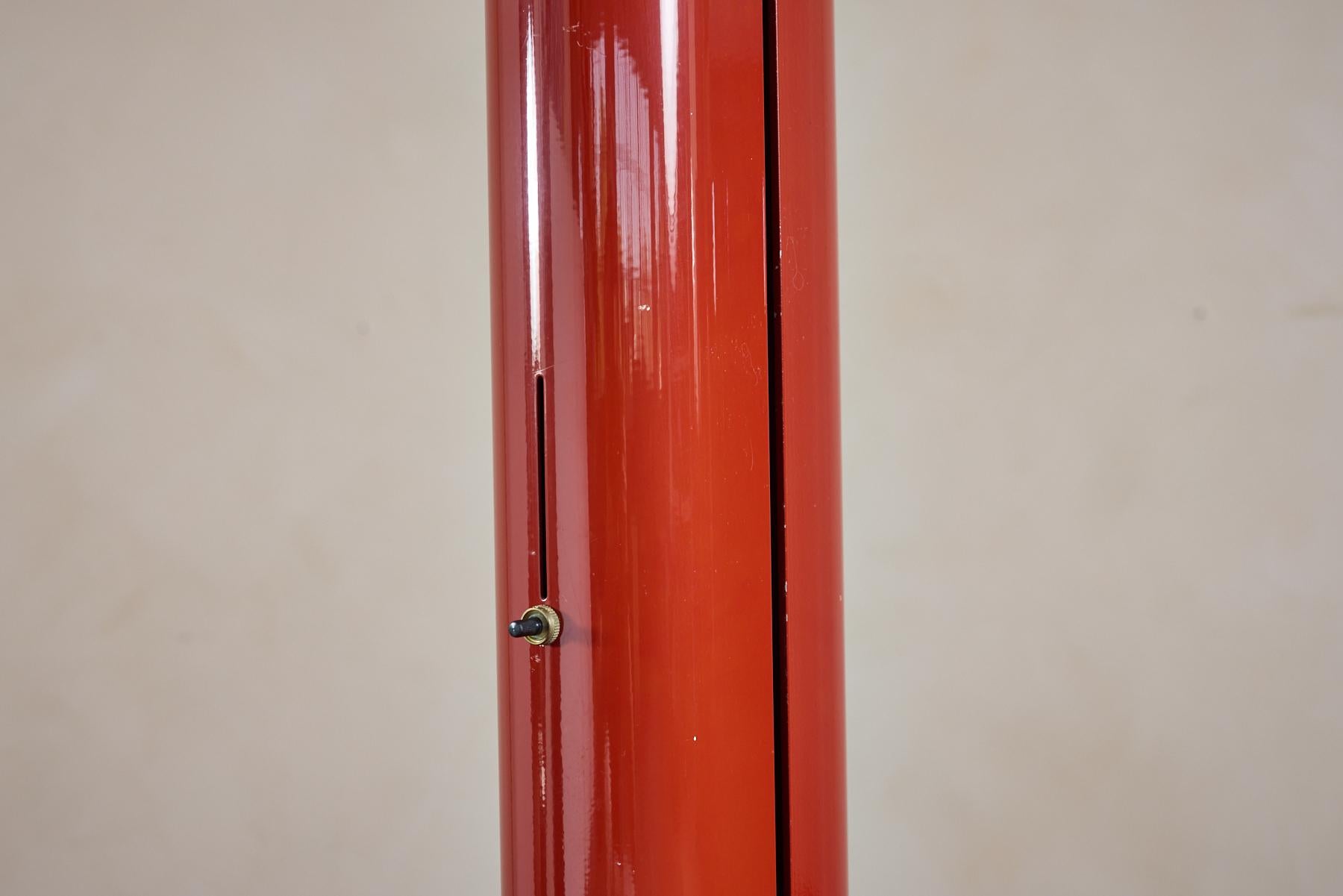 Gianfranco Frattini Red Floor Lamp For Sale 5
