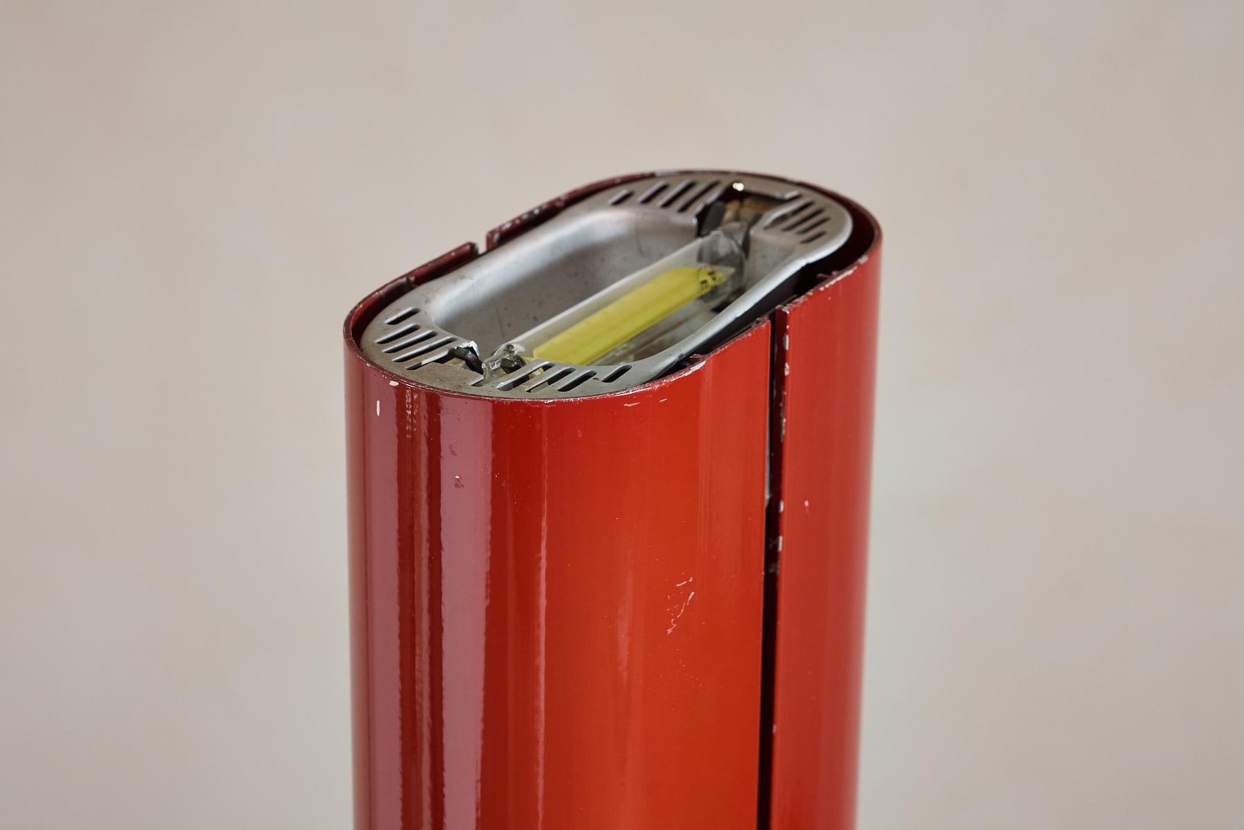 Gianfranco Frattini Red Floor Lamp For Sale 7
